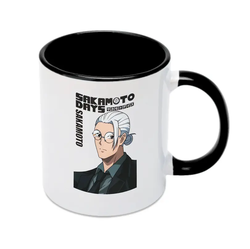Sakamoto Days 坂本太郎 - カラフルマグカップ ・ 陶器 ・ 熱転写プリント ・ 鮮やかデザイン ・ 耐久性 高品質 ・ コーヒー お茶 ギフト用