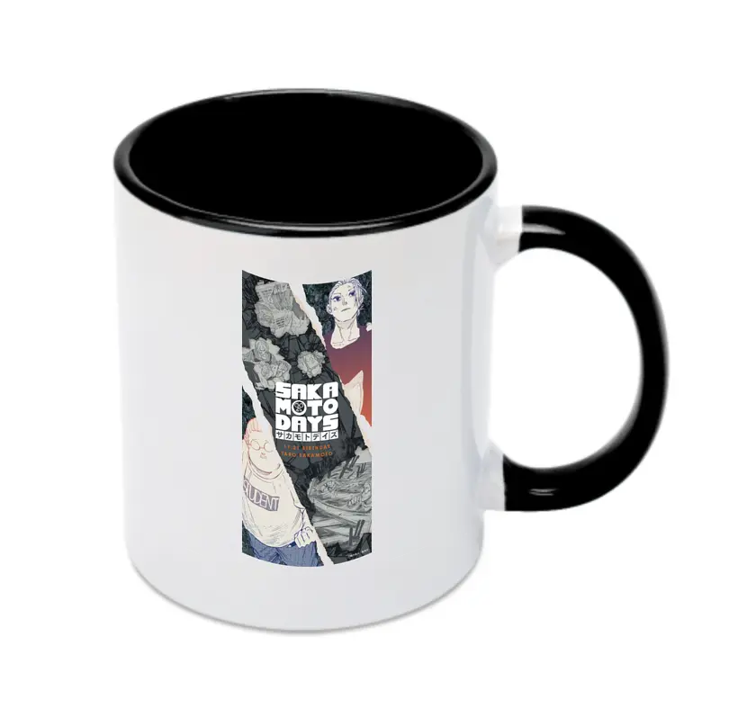 Sakamoto Days かんぺきサカモト - カラフルマグカップ ・ 陶器 ・ 熱転写プリント ・ 鮮やかデザイン ・ 耐久性 高品質 ・ コーヒー お茶 ギフト用