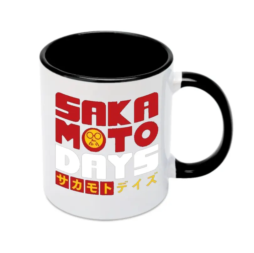 Sakamoto Days シンプル ロゴ - カラフルマグカップ ・ 陶器 ・ 熱転写プリント ・ 鮮やかデザイン ・ 耐久性 高品質 ・ コーヒー お茶 ギフト用