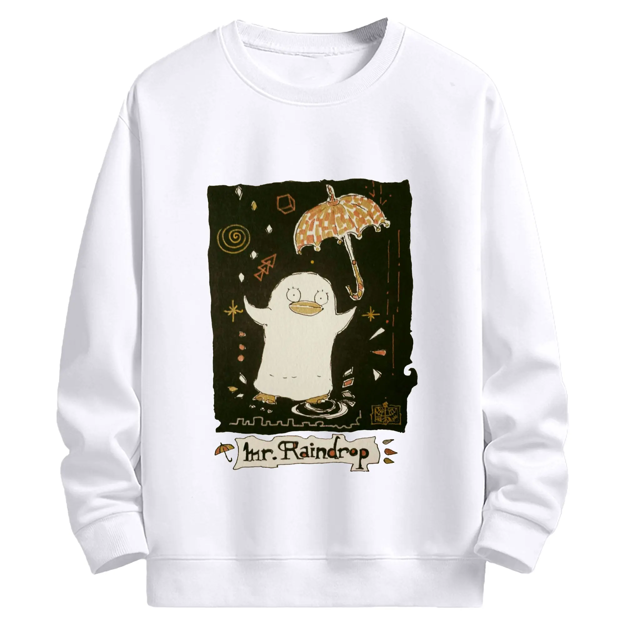 银魂 エリザベス - 高品質 クルーネック スウェット ・ コットン59％ ポリエステル41％ ・ ユニセックス 長袖 トレーナー ・ カジュアル デイリー スポーツ 散歩用