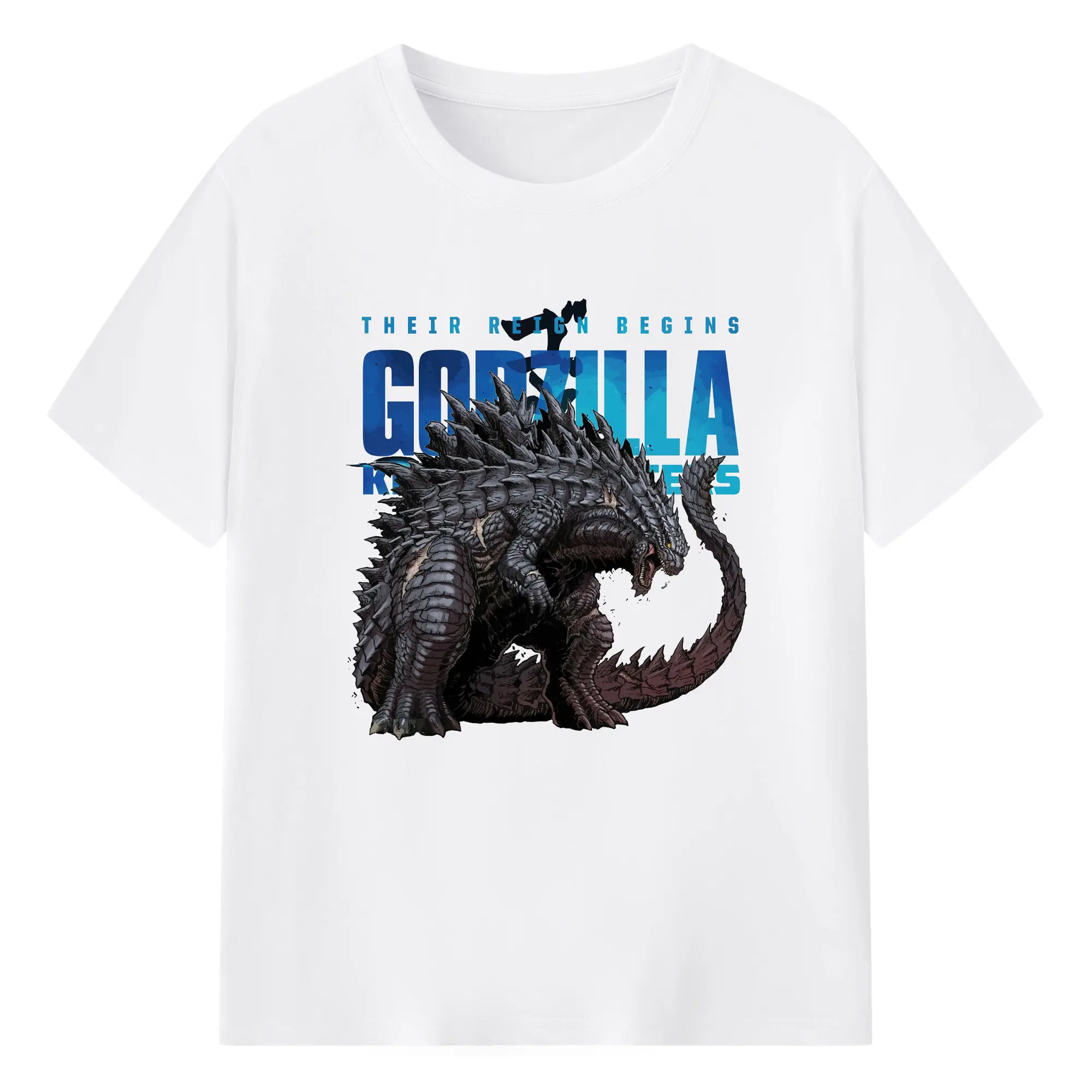 ゴジラ マイナス・ワンシン・ゴジラ - 綿100％ 半袖Tシャツ ・ フロントプリント ・ 快適 通気性 ・ 日常使い 散歩 スポーツ用