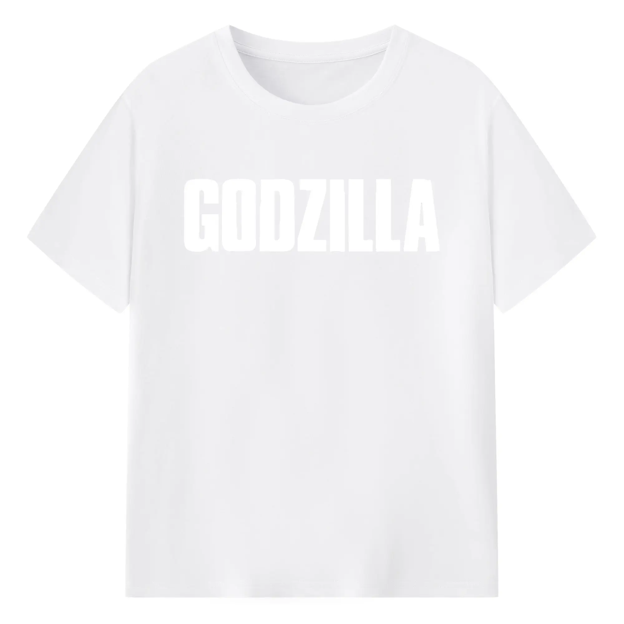 ゴジラ シンプルロゴ - 綿100％ 半袖Tシャツ ・ フロントプリント ・ 快適 通気性 ・ 日常使い 散歩 スポーツ用