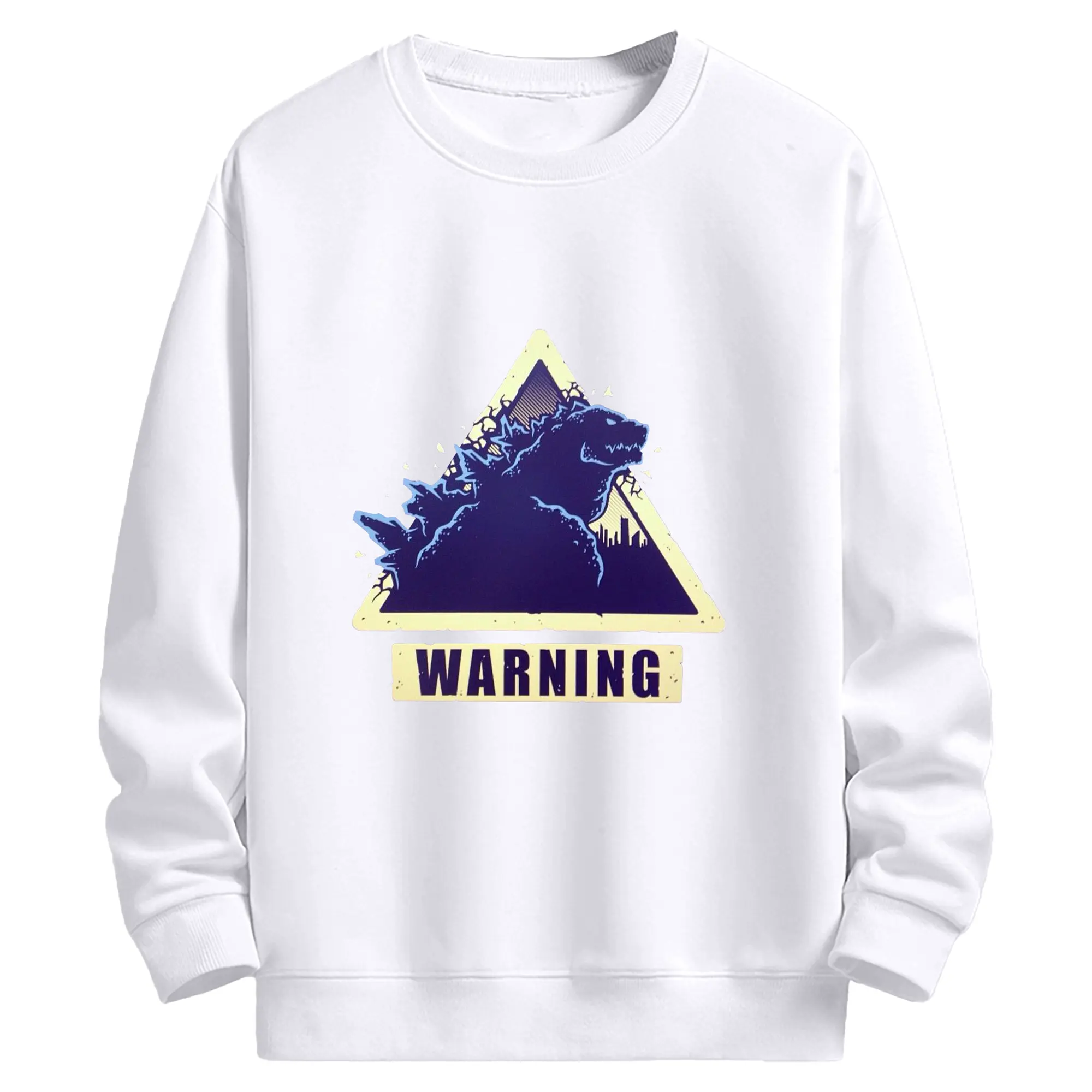 ゴジラ　デストロイア - 高品質 クルーネック スウェット ・ コットン59％ ポリエステル41％ ・ ユニセックス 長袖 トレーナー ・ カジュアル デイリー スポーツ 散歩用