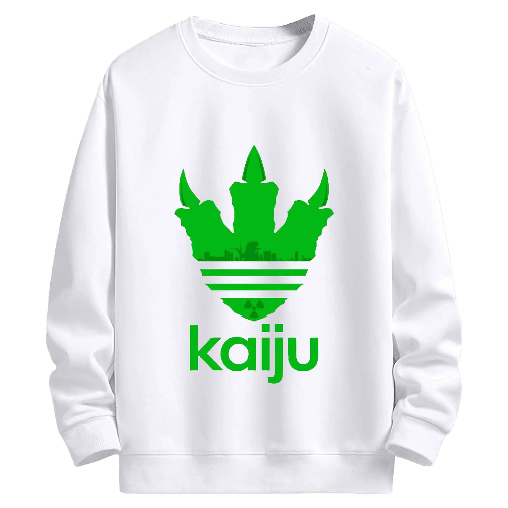 ゴジラ シンプルロゴ - 高品質 クルーネック スウェット ・ コットン59％ ポリエステル41％ ・ ユニセックス 長袖 トレーナー ・ カジュアル デイリー スポーツ 散歩用