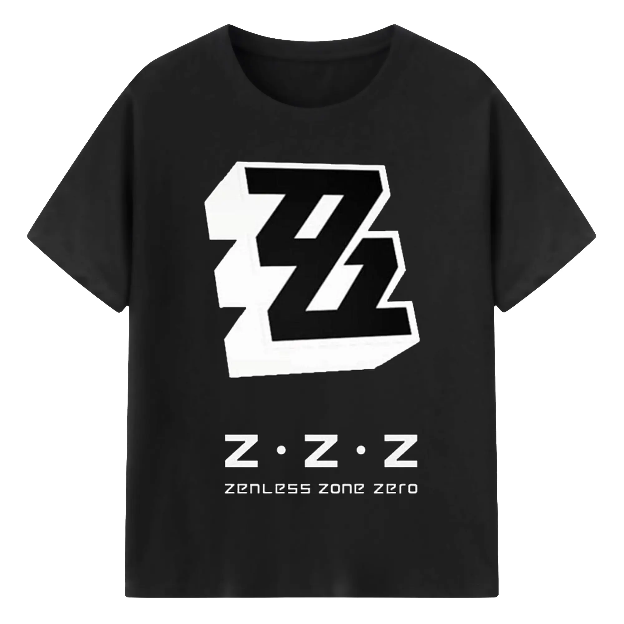 ゼンレスゾーンゼロ Zenless Zone Zero ロゴ シンプル - 綿100％ 半袖Tシャツ ・ フロントプリント ・ 快適 通気性 ・ 日常使い 散歩 スポーツ用