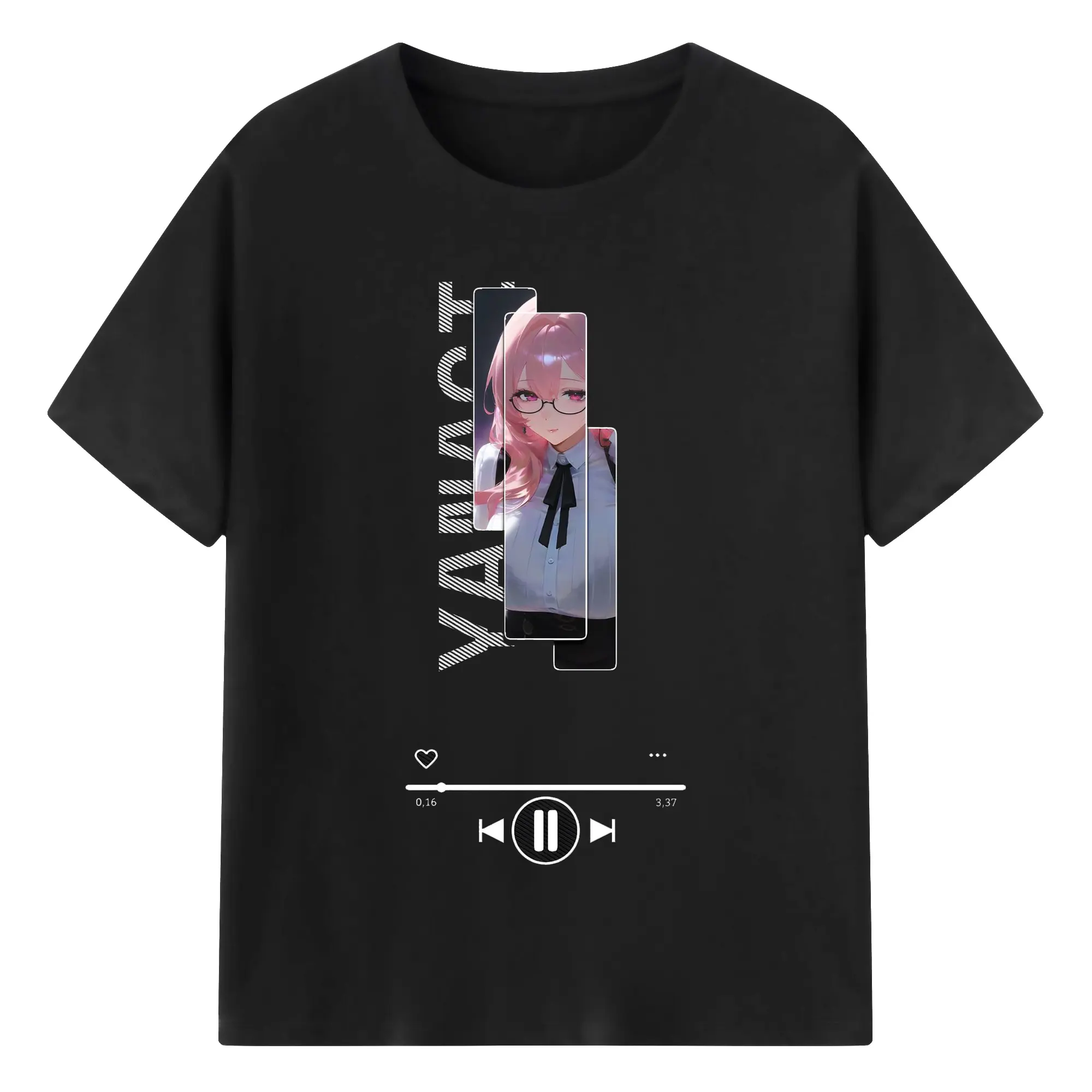 ゼンレスゾーンゼロ 月城柳 - 綿100％ 半袖Tシャツ ・ フロントプリント ・ 快適 通気性 ・ 日常使い 散歩 スポーツ用