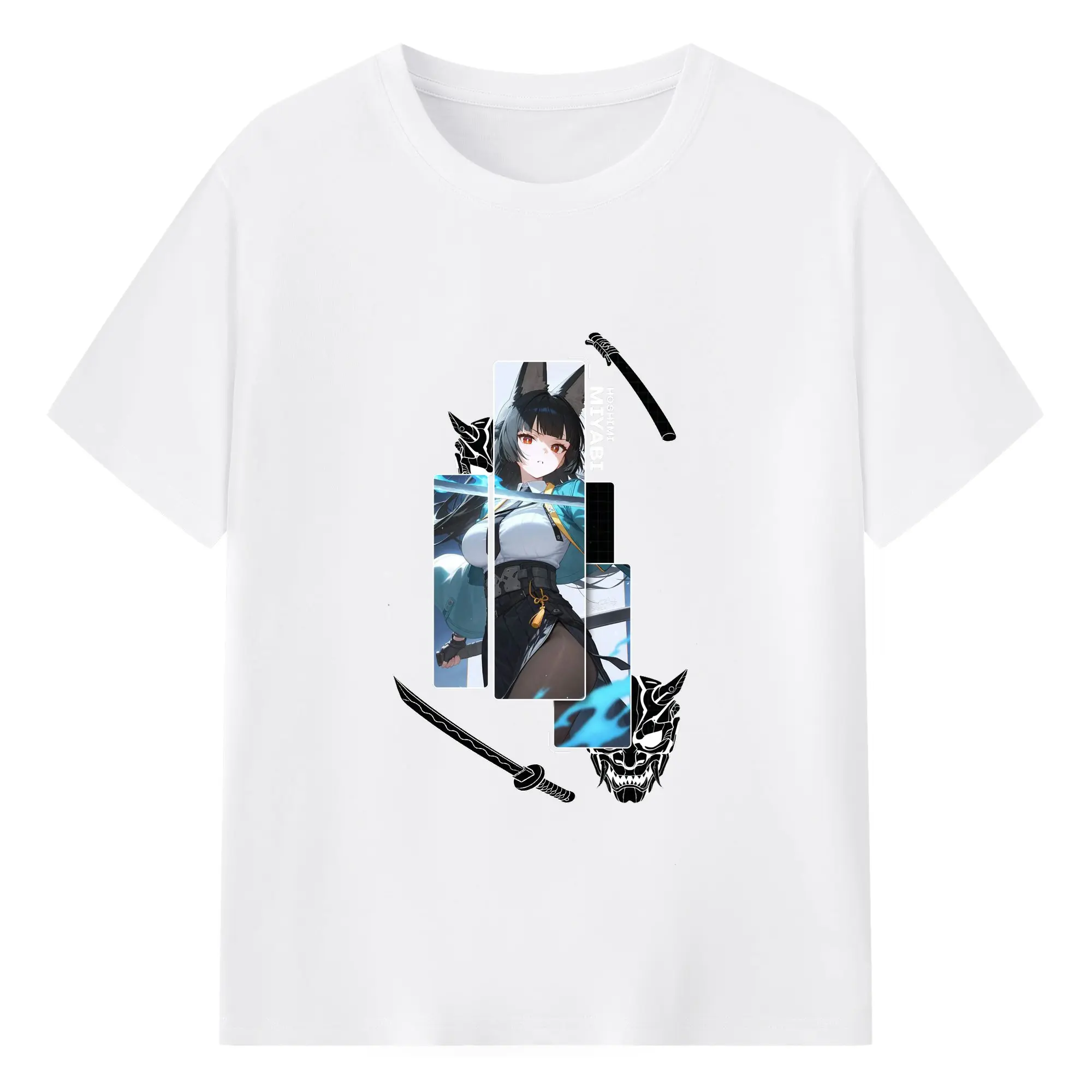 ゼンレスゾーンゼロ 星見 雅 - 綿100％ 半袖Tシャツ ・ フロントプリント ・ 快適 通気性 ・ 日常使い 散歩 スポーツ用