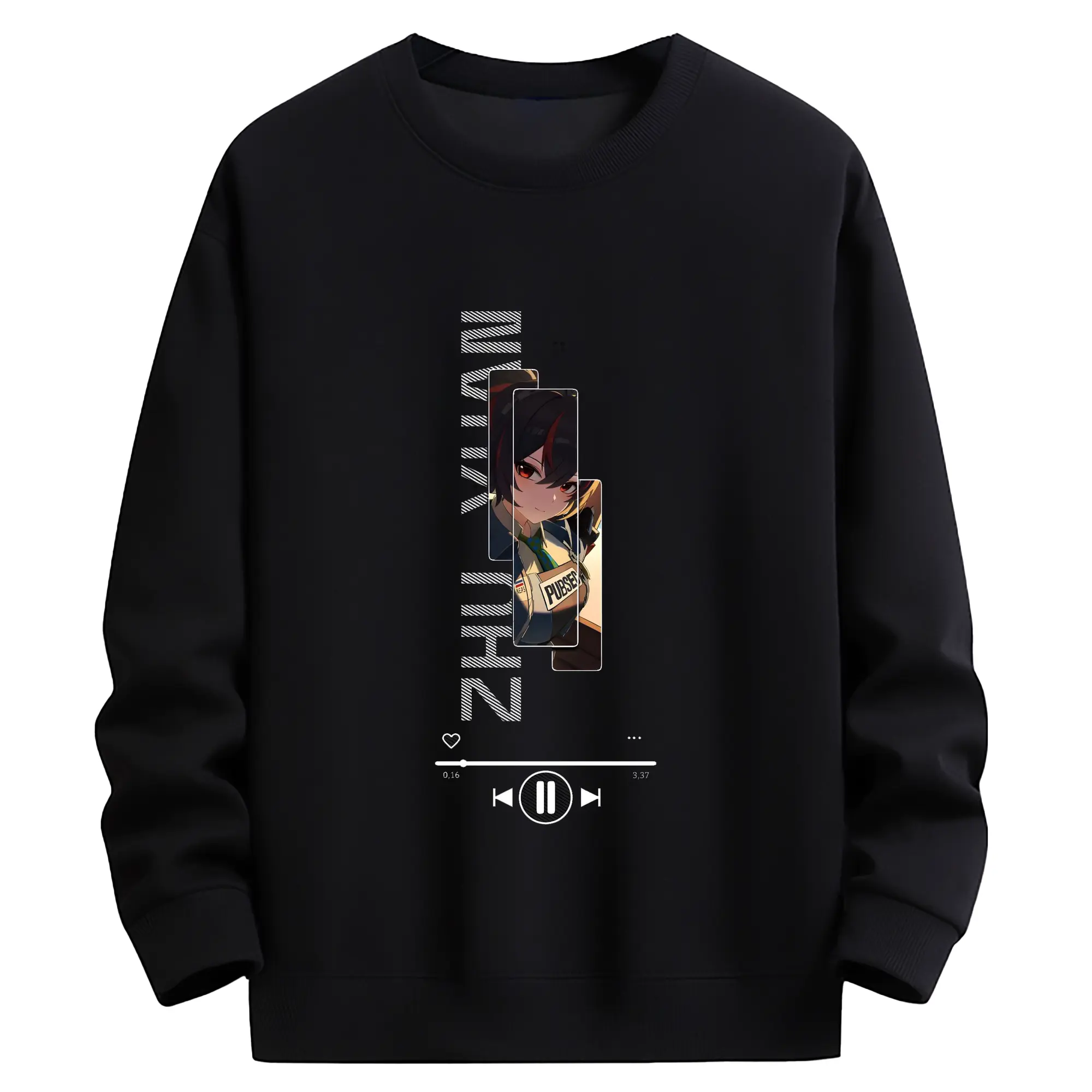 ゼンレスゾーンゼロ グレース・ハワード - 高品質 クルーネック スウェット ・ コットン59％ ポリエステル41％ ・ ユニセックス 長袖 トレーナー ・ カジュアル デイリー スポーツ 散歩用