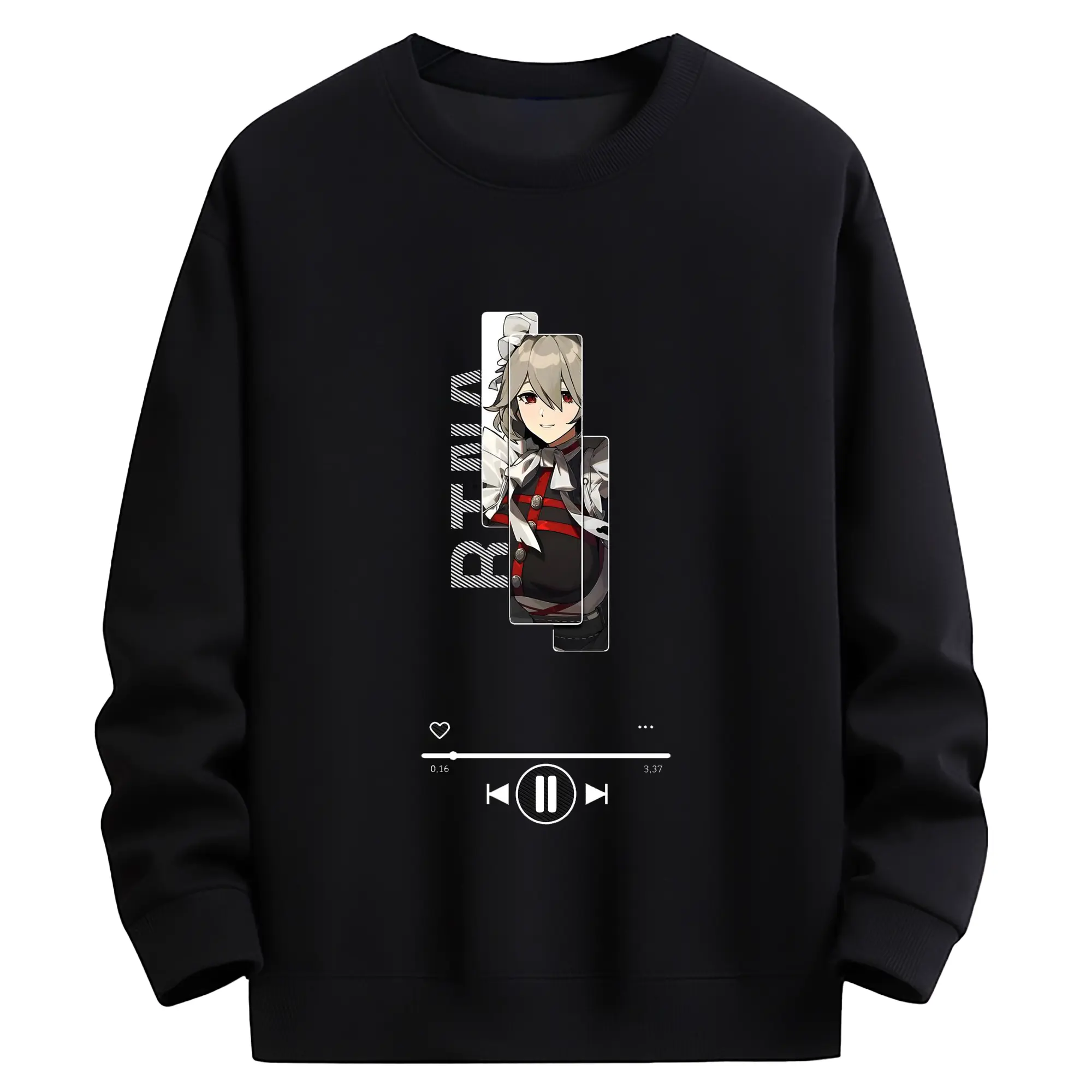 ゼンレスゾーンゼロ リナ - 高品質 クルーネック スウェット ・ コットン59％ ポリエステル41％ ・ ユニセックス 長袖 トレーナー ・ カジュアル デイリー スポーツ 散歩用