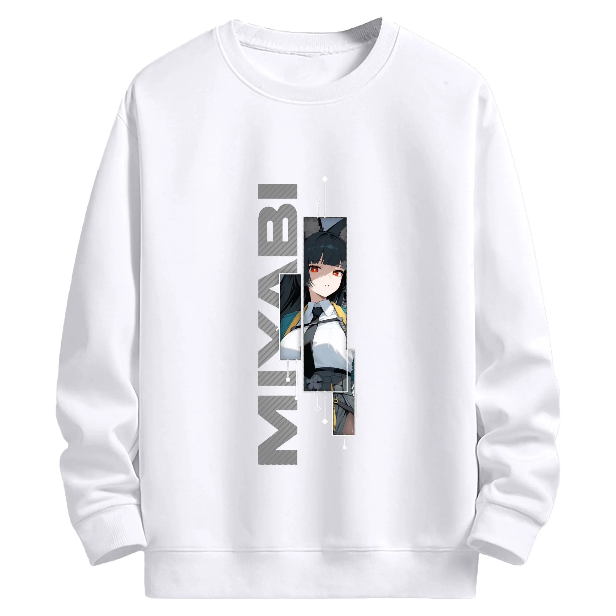 ゼンレスゾーンゼロ 星見 雅 - 高品質 クルーネック スウェット ・ コットン59％ ポリエステル41％ ・ ユニセックス 長袖 トレーナー ・ カジュアル デイリー スポーツ 散歩用