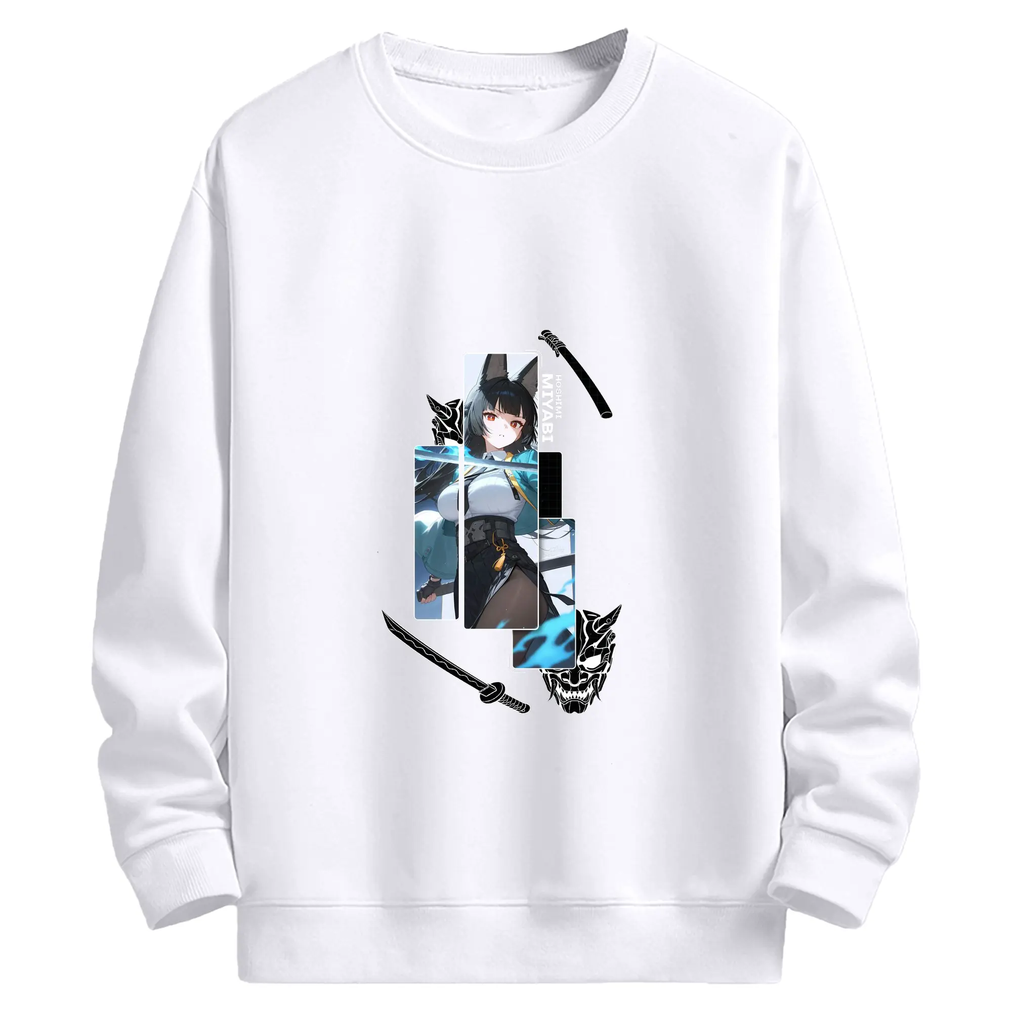 ゼンレスゾーンゼロ 星見 雅 - 高品質 クルーネック スウェット ・ コットン59％ ポリエステル41％ ・ ユニセックス 長袖 トレーナー ・ カジュアル デイリー スポーツ 散歩用