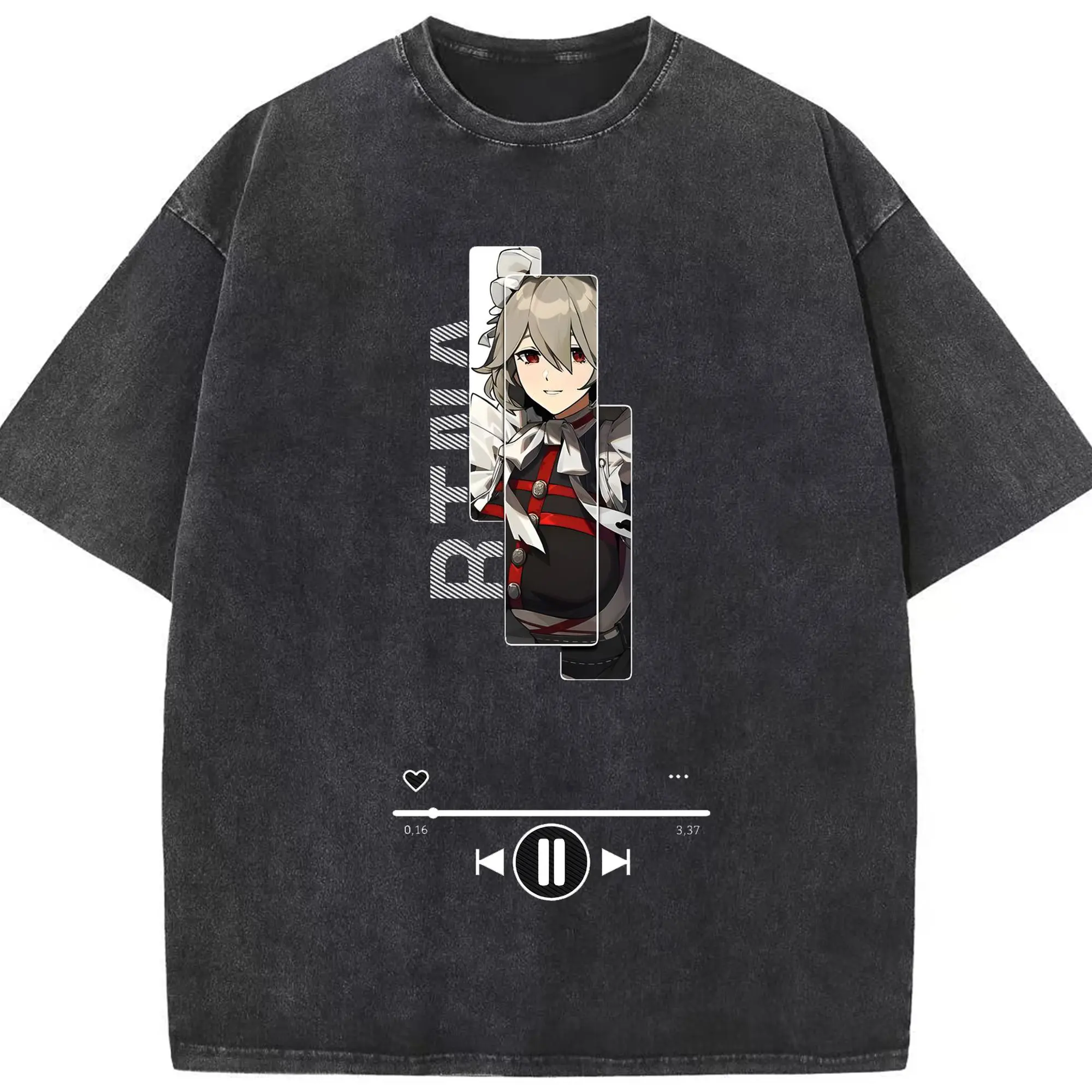 ゼンレスゾーンゼロ リナ - 綿100％ ヴィンテージ風 半袖Tシャツ ・ フロントプリント ・ 柔らか肌触り ・ 通気性 快適 ・ スポーツ カジュアル 外出用