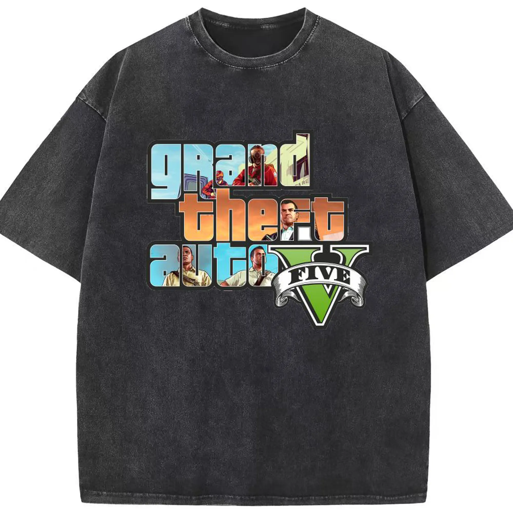 綿100％ ヴィンテージ風 半袖Tシャツ ・ フロントプリント ・ 柔らか肌触り ・ 通気性 快適 ・ スポーツ カジュアル 外出用