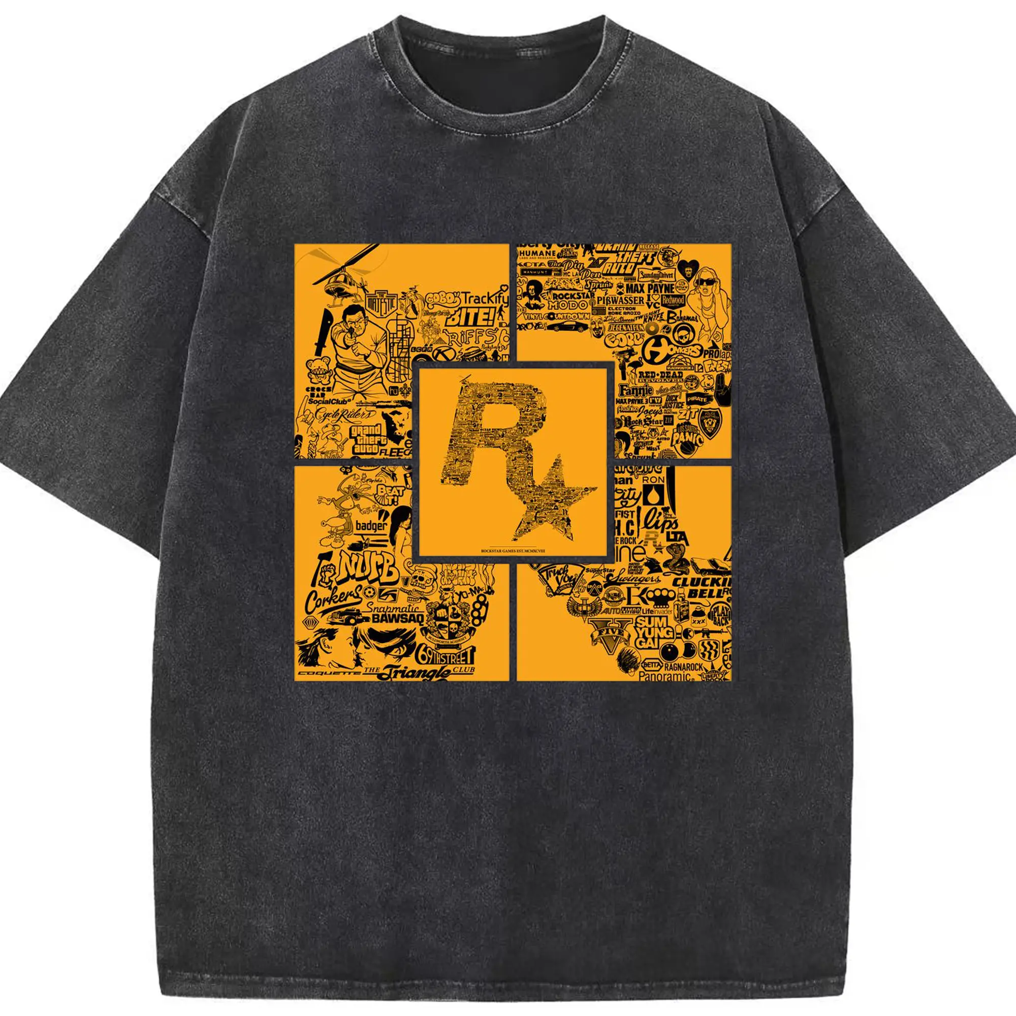 綿100％ ヴィンテージ風 半袖Tシャツ ・ フロントプリント ・ 柔らか肌触り ・ 通気性 快適 ・ スポーツ カジュアル 外出用