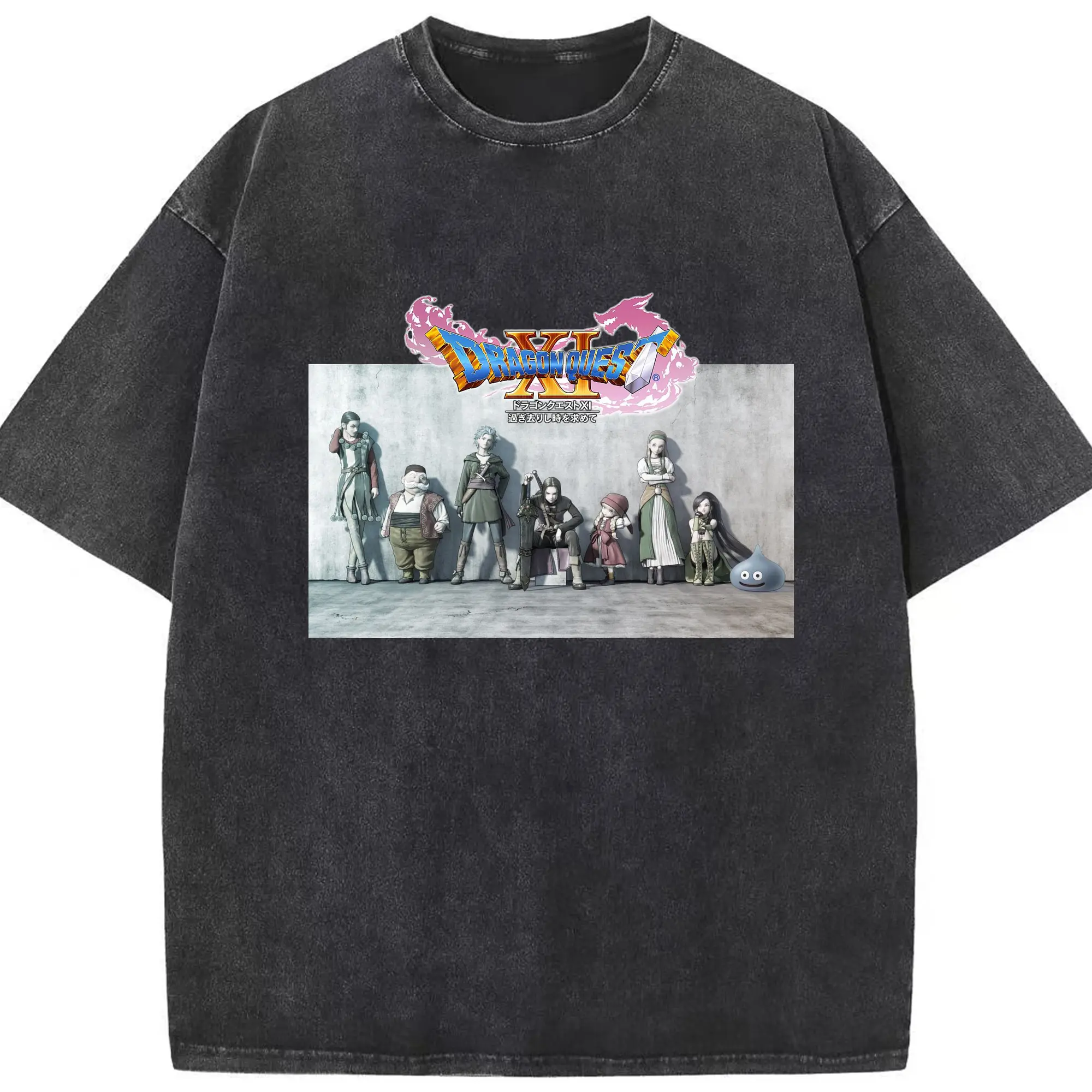 ドラゴンクエスト ドラゴンクエスト ロゴ 人気商品ランキング大集合 - 綿100％ ヴィンテージ風 半袖Tシャツ ・ フロントプリント ・ 柔らか肌触り ・ 通気性 快適 ・ スポーツ カジュアル 外出用