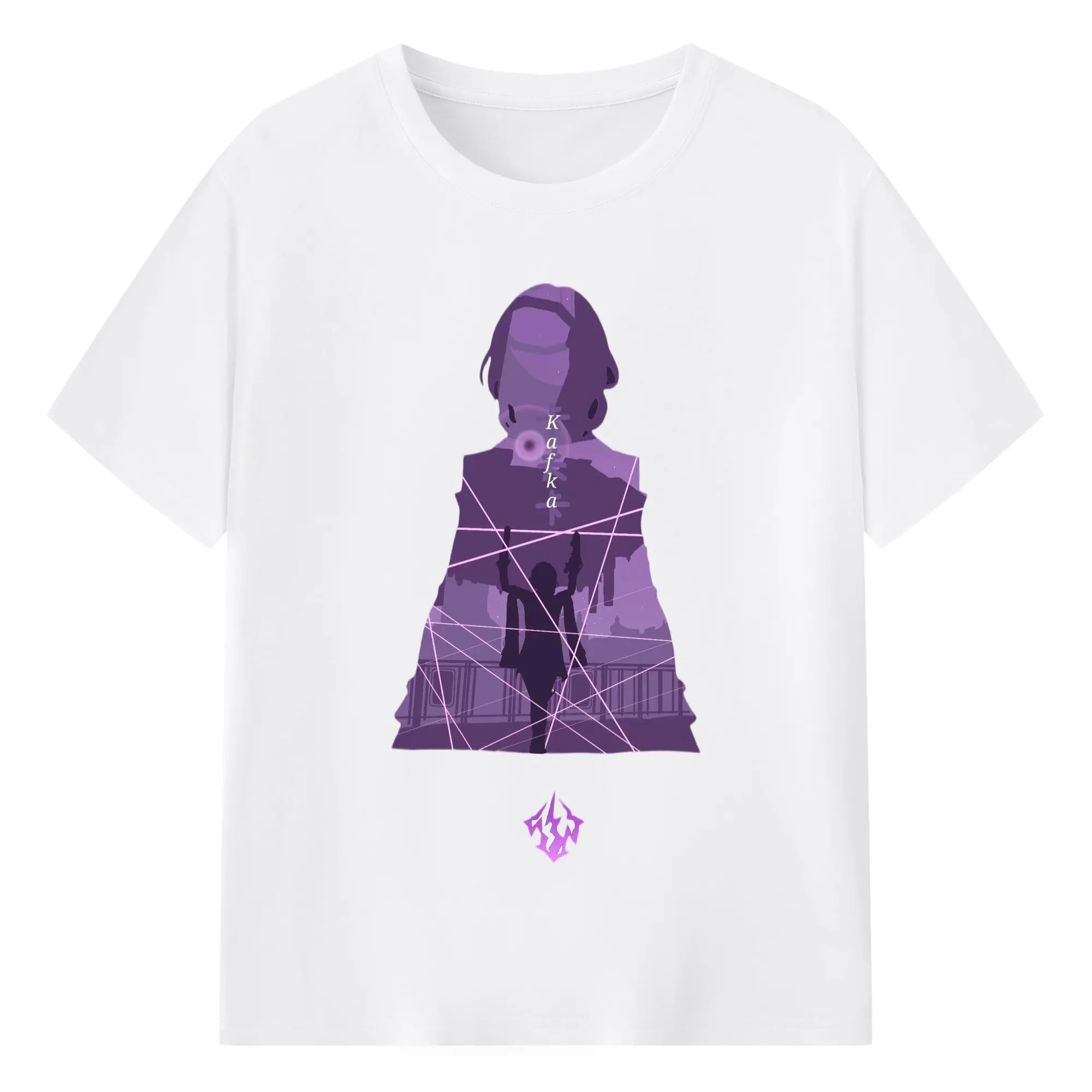 崩壊 星核ハンター カフカ - 綿100％ 半袖Tシャツ ・ フロントプリント ・ 快適 通気性 ・ 日常使い 散歩 スポーツ用