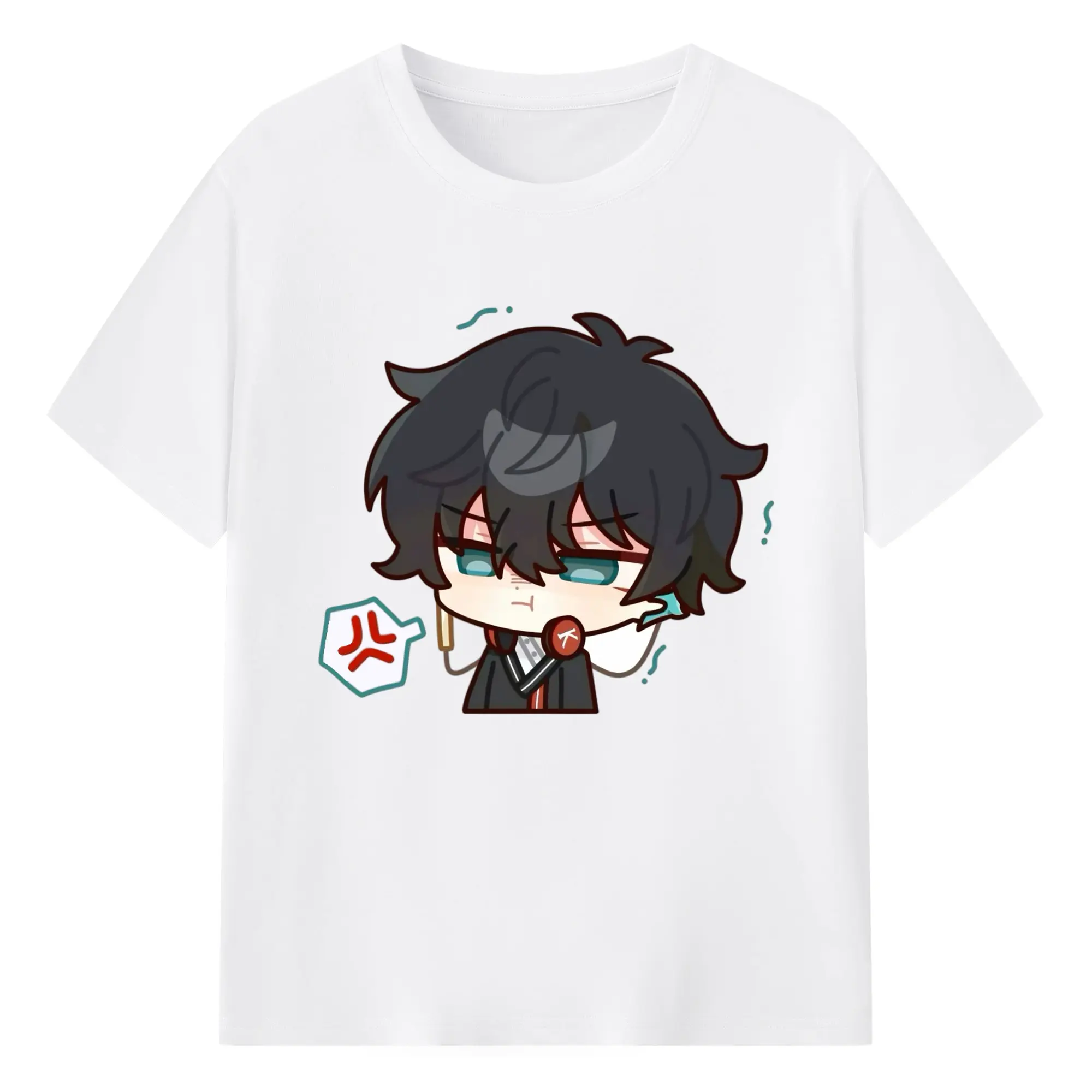 崩壊 星穹列车 タンコウ デフォルメ キャラクター - 綿100％ 半袖Tシャツ ・ フロントプリント ・ 快適 通気性 ・ 日常使い 散歩 スポーツ用