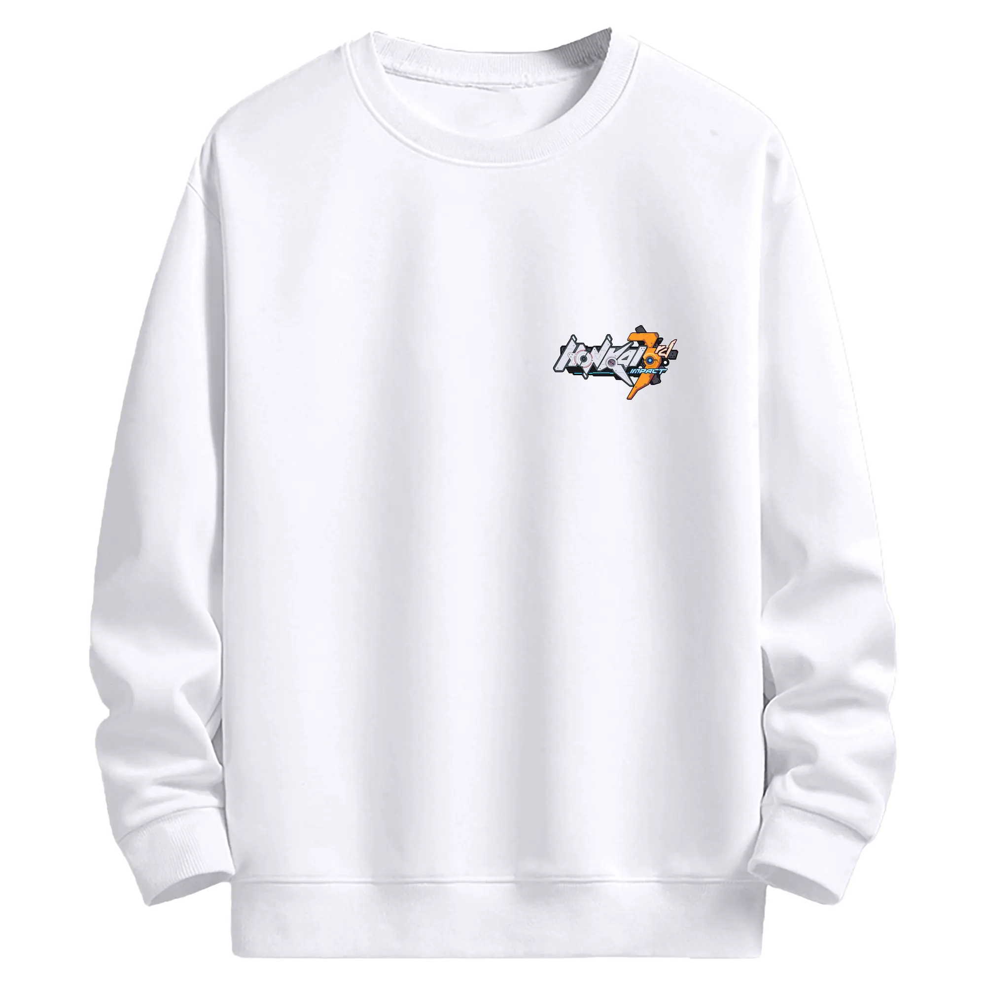 崩壊 崩壊ロゴ 特別限定 - 高品質 クルーネック スウェット ・ コットン59％ ポリエステル41％ ・ ユニセックス 長袖 トレーナー ・ カジュアル デイリー スポーツ 散歩用