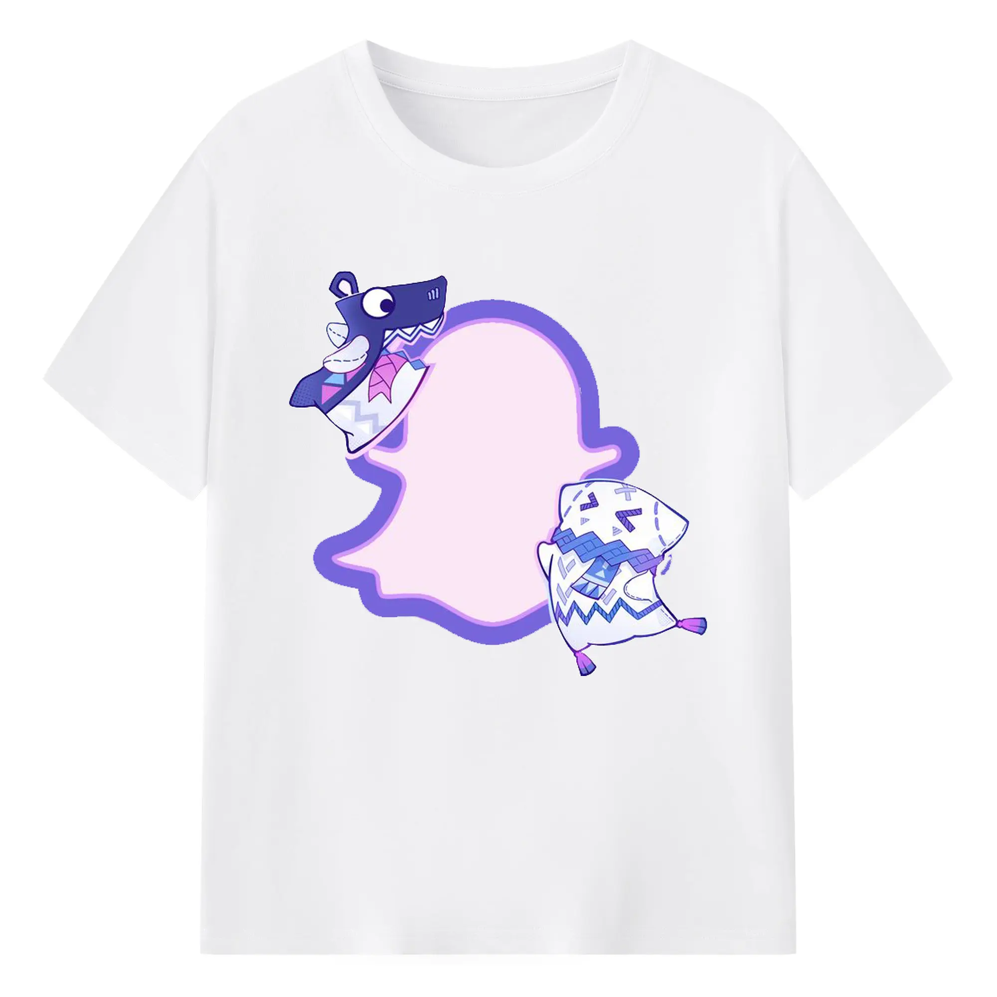 Genshin ナタ - 綿100％ 半袖Tシャツ ・ フロントプリント ・ 快適 通気性 ・ 日常使い 散歩 スポーツ用