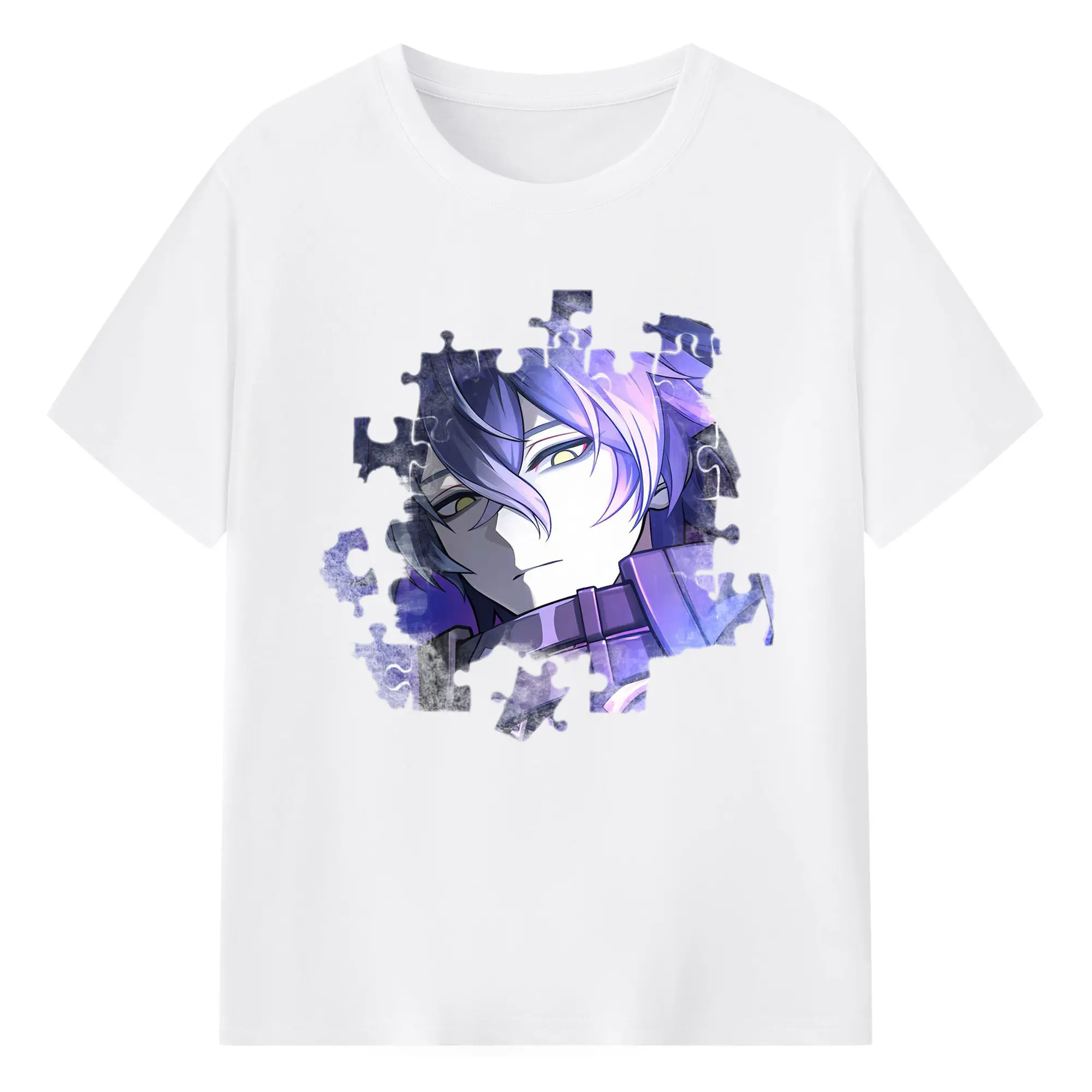 Genshin ナド・クライ フリンズ - 綿100％ 半袖Tシャツ ・ フロントプリント ・ 快適 通気性 ・ 日常使い 散歩 スポーツ用