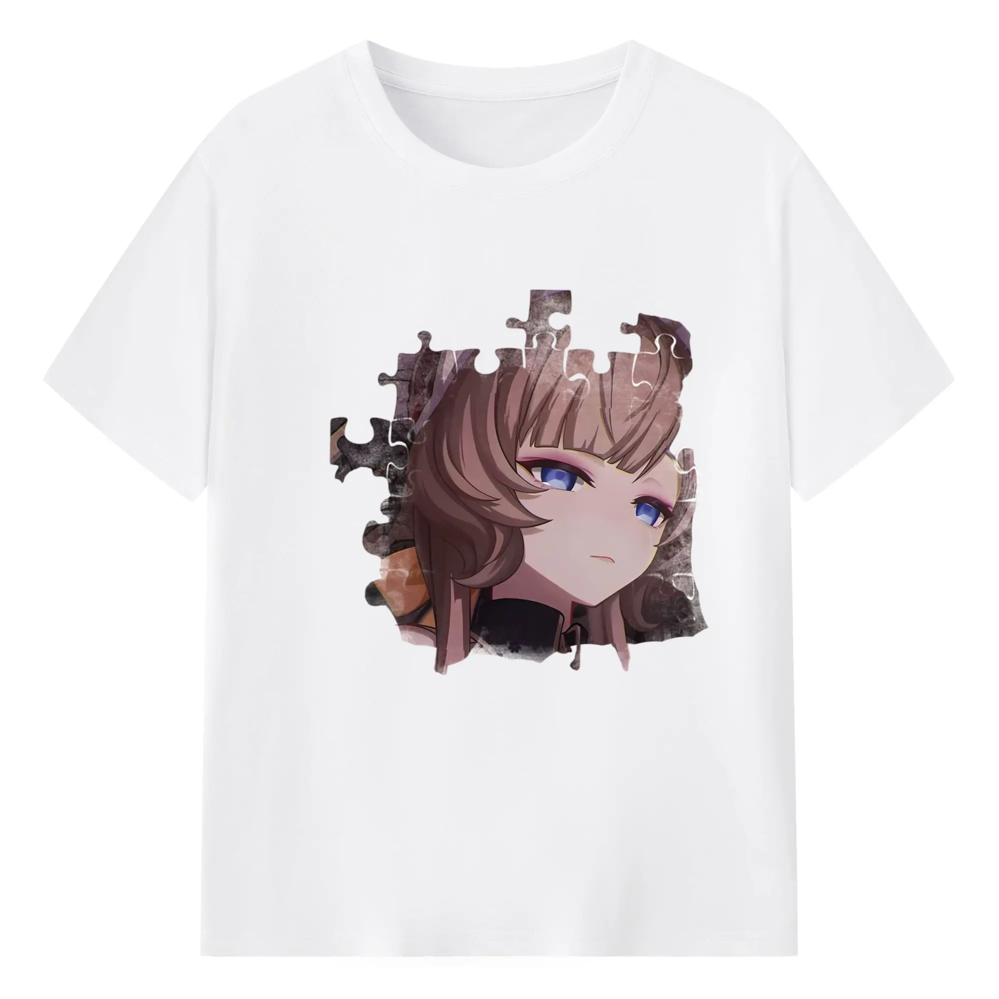 Genshin ナド・クライ傀儡 サンドローネ - 綿100％ 半袖Tシャツ ・ フロントプリント ・ 快適 通気性 ・ 日常使い 散歩 スポーツ用