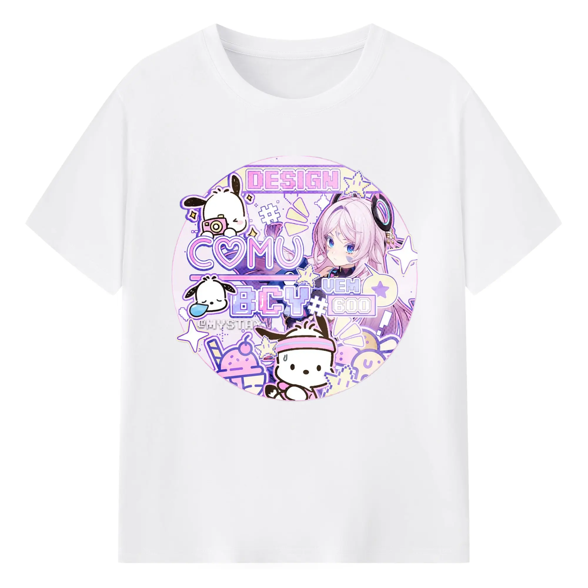 Genshin ナタ シトラリ - 綿100％ 半袖Tシャツ ・ フロントプリント ・ 快適 通気性 ・ 日常使い 散歩 スポーツ用