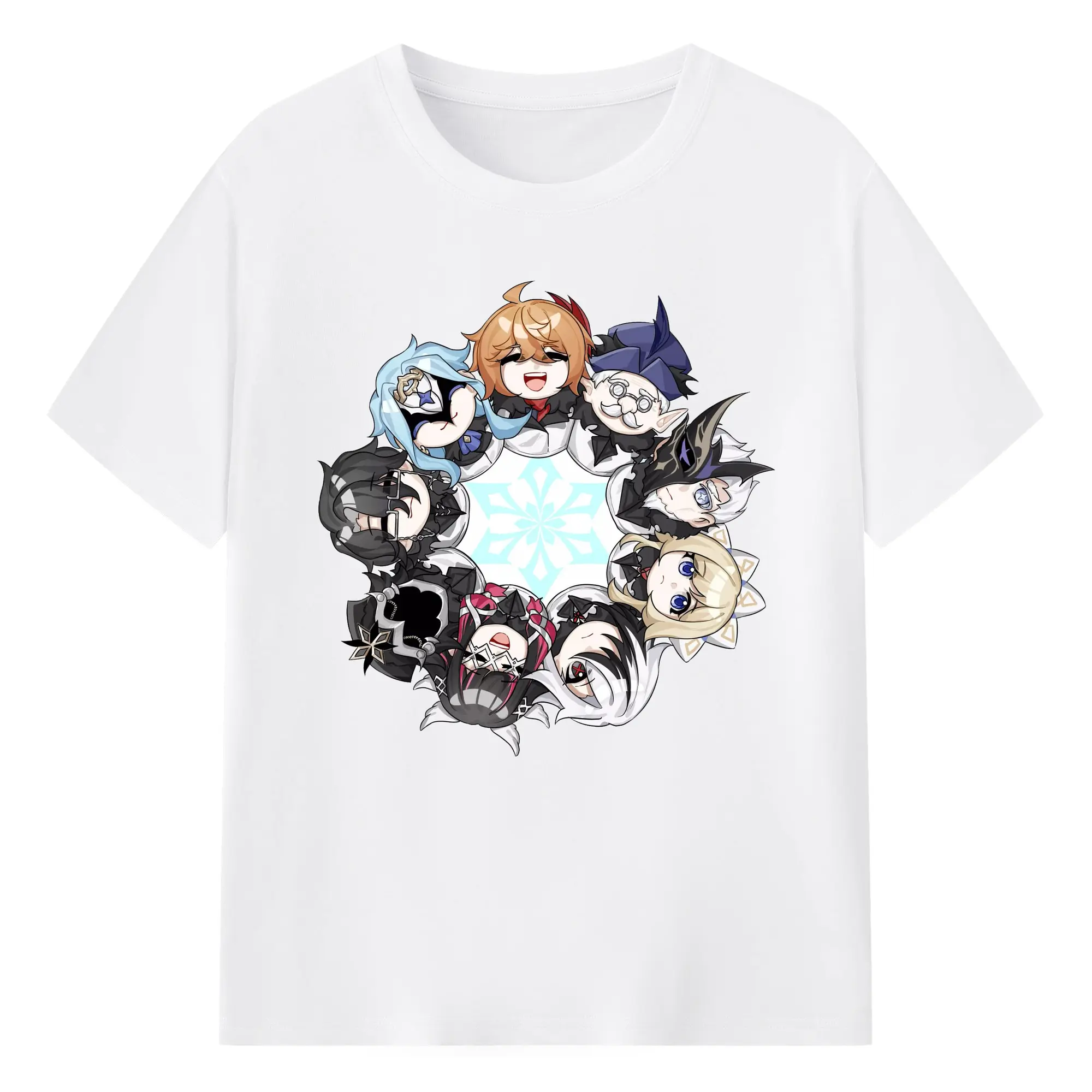 Genshin スネージナヤ　先行公開限定 - 綿100％ 半袖Tシャツ ・ フロントプリント ・ 快適 通気性 ・ 日常使い 散歩 スポーツ用