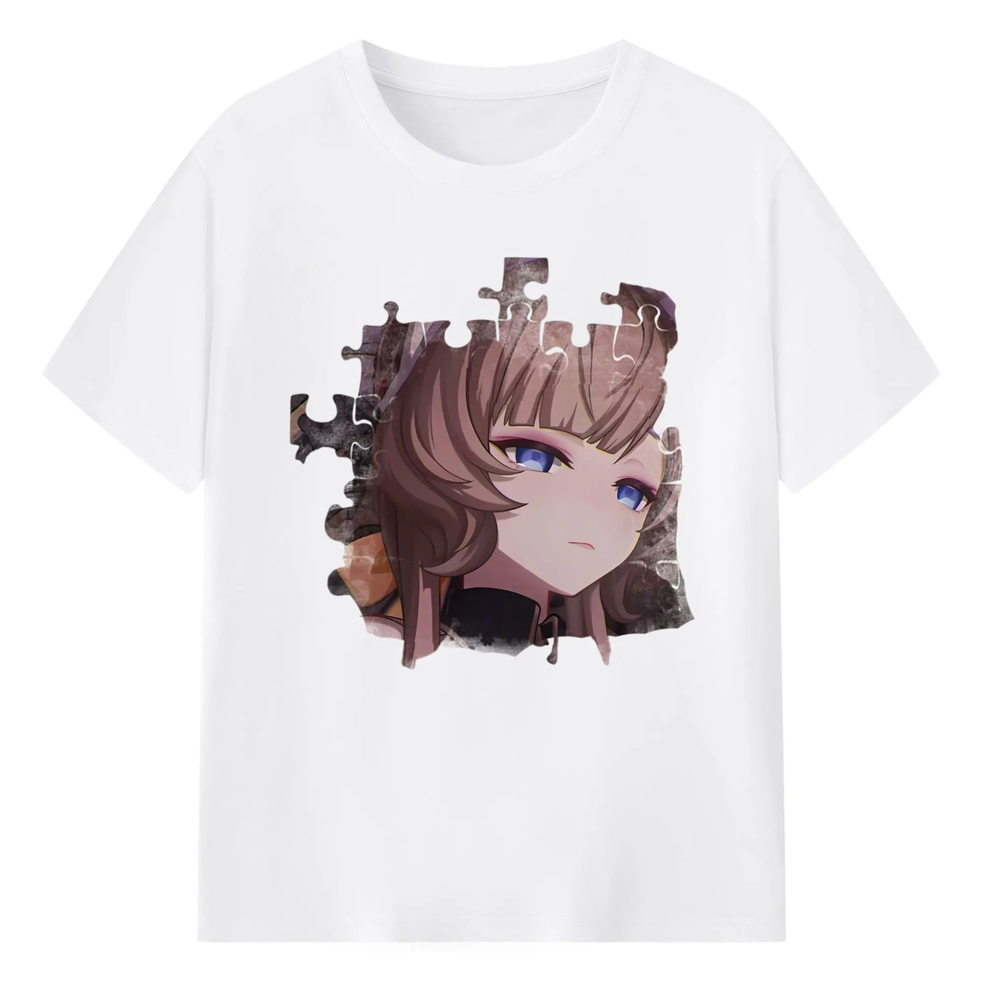 Genshin ナド・クライ傀儡 サンドローネ - 綿100％ 半袖Tシャツ ・ フロントプリント ・ 快適 通気性 ・ 日常使い 散歩 スポーツ用