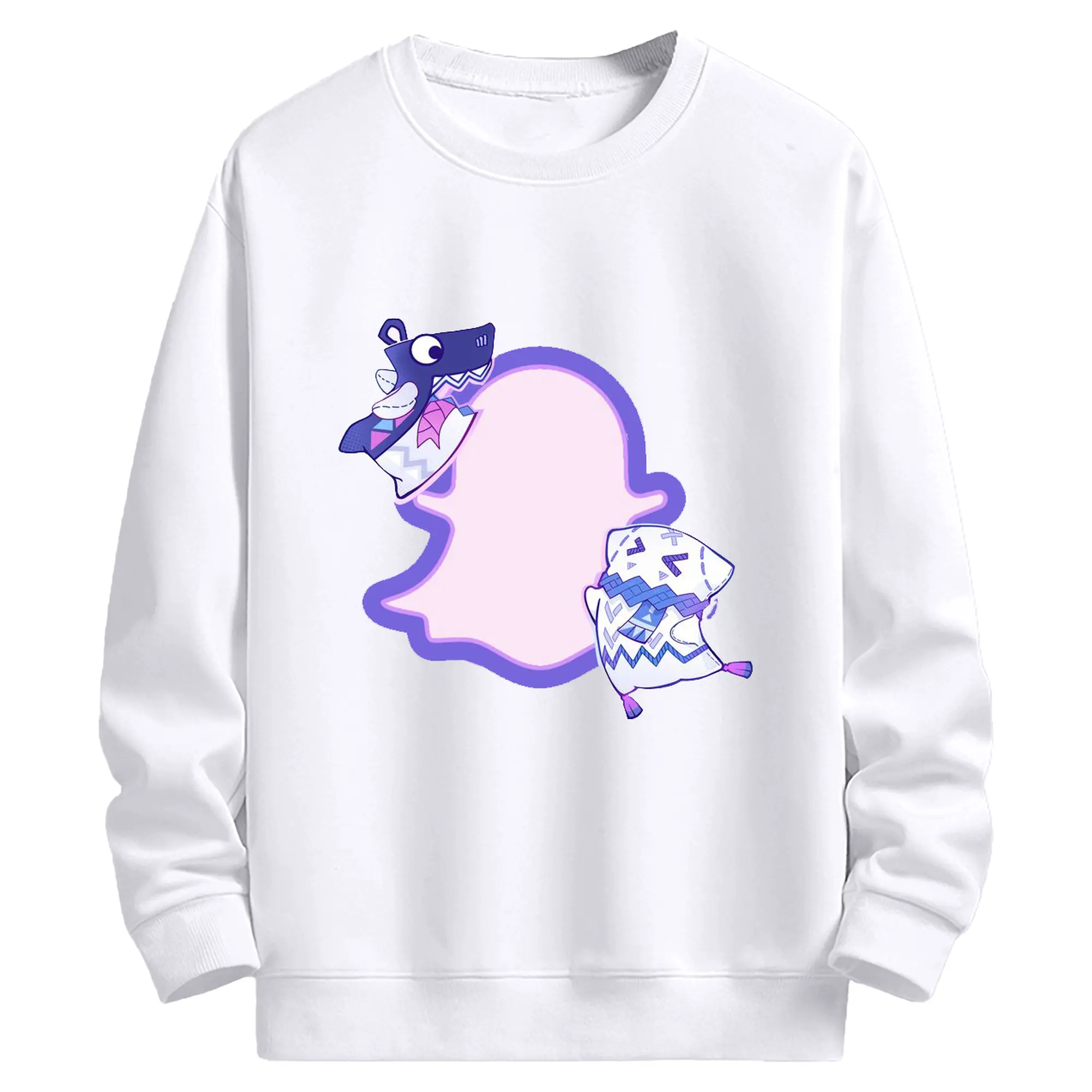 Genshin ナタ - 高品質 クルーネック スウェット ・ コットン59％ ポリエステル41％ ・ ユニセックス 長袖 トレーナー ・ カジュアル デイリー スポーツ 散歩用