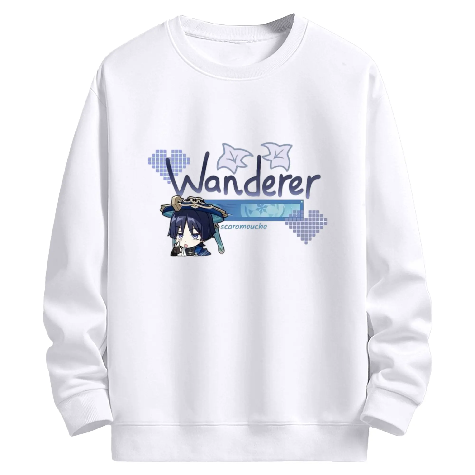 Genshin スメール ざんひょう - 高品質 クルーネック スウェット ・ コットン59％ ポリエステル41％ ・ ユニセックス 長袖 トレーナー ・ カジュアル デイリー スポーツ 散歩用