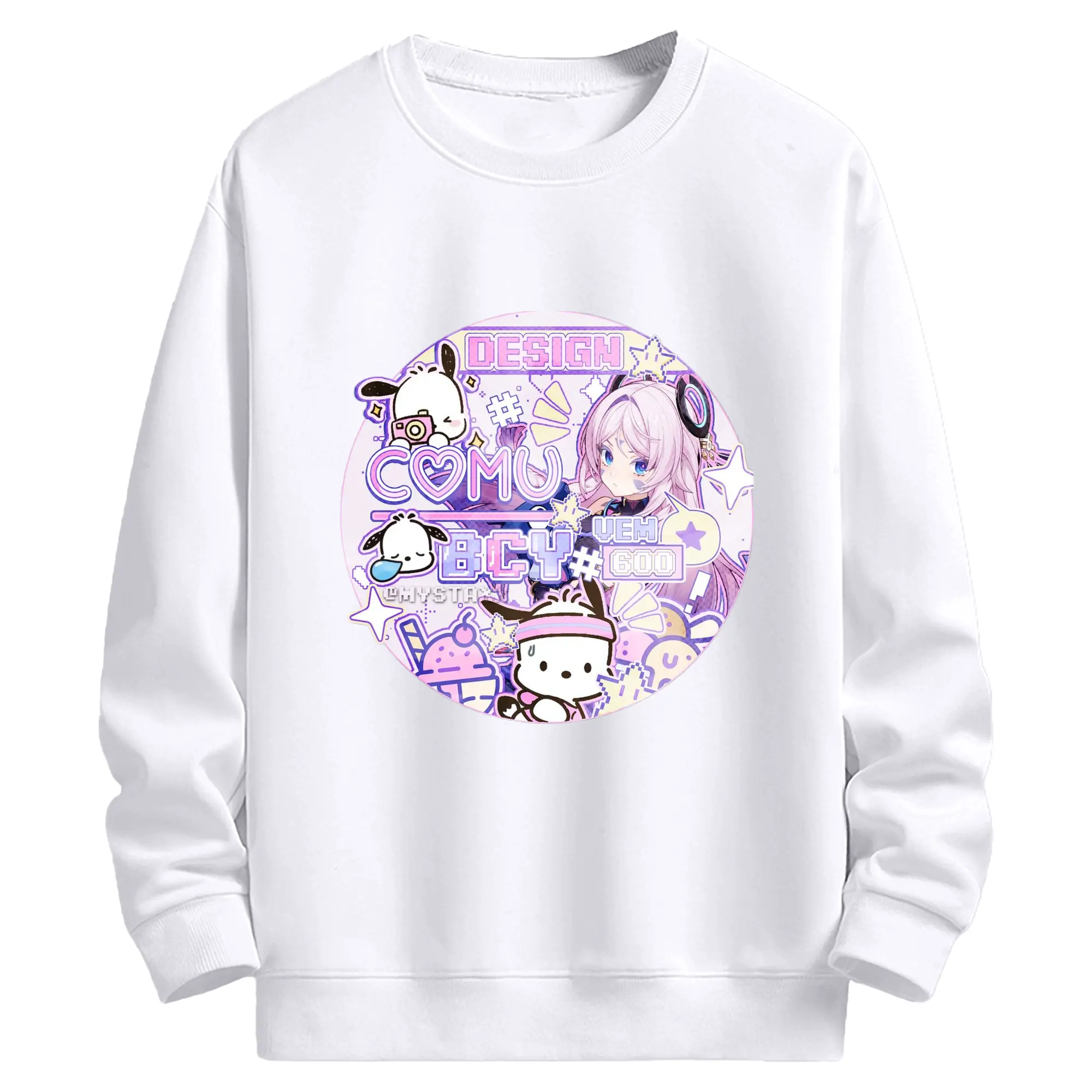 Genshin ナタ シトラリ - 高品質 クルーネック スウェット ・ コットン59％ ポリエステル41％ ・ ユニセックス 長袖 トレーナー ・ カジュアル デイリー スポーツ 散歩用