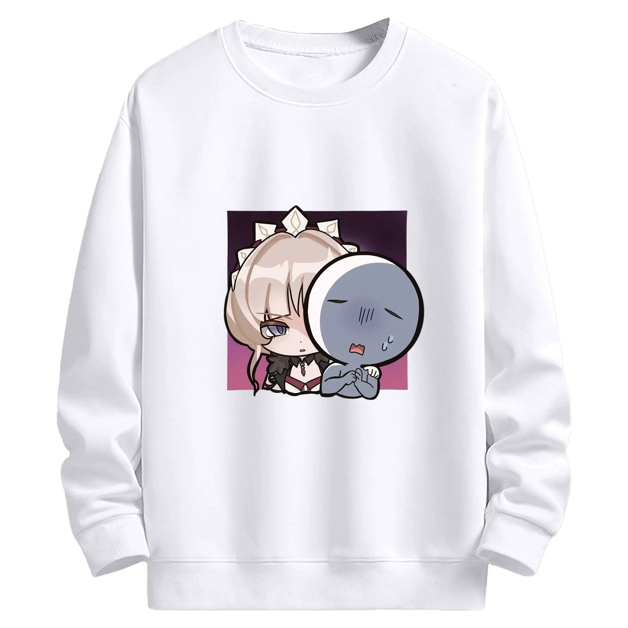 Genshin ナド・クライ 傀儡 サンドローネ - 高品質 クルーネック スウェット ・ コットン59％ ポリエステル41％ ・ ユニセックス 長袖 トレーナー ・ カジュアル デイリー スポーツ 散歩用