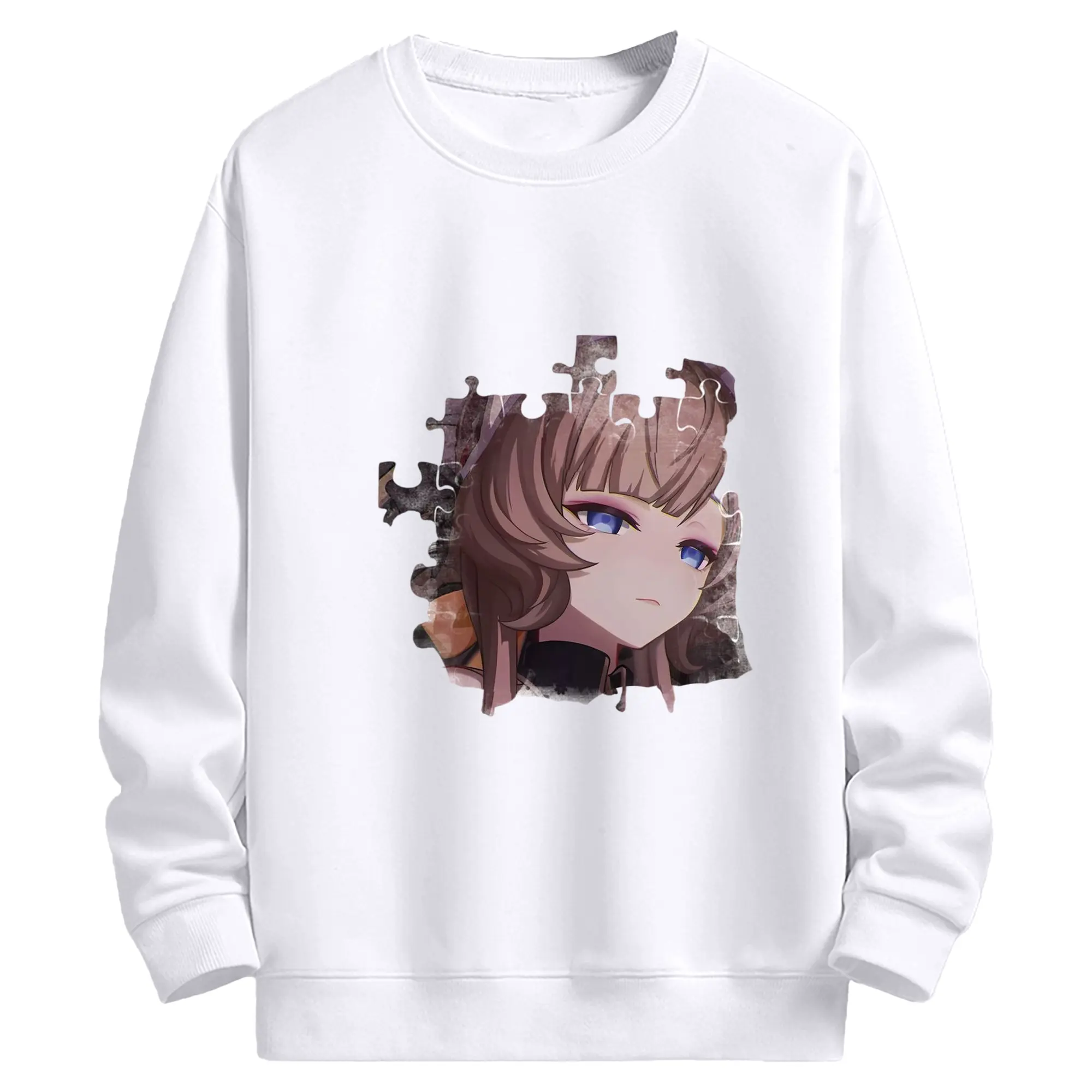 Genshin ナド・クライ傀儡 サンドローネ - 高品質 クルーネック スウェット ・ コットン59％ ポリエステル41％ ・ ユニセックス 長袖 トレーナー ・ カジュアル デイリー スポーツ 散歩用