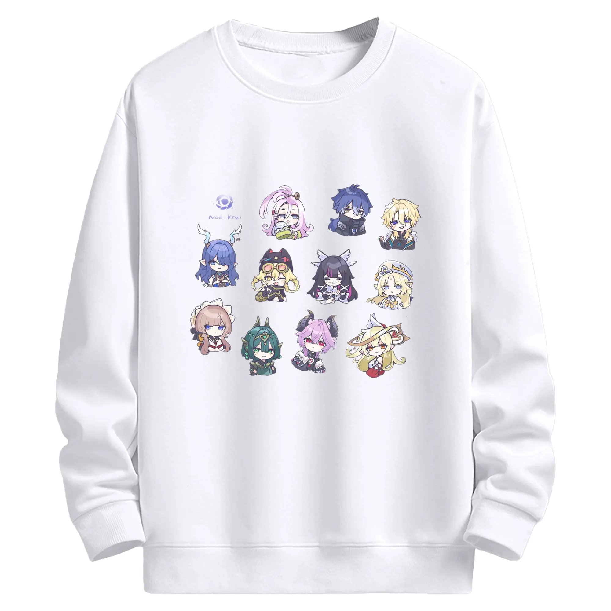 Genshin  ナド・クライ 先行公開限定 - 高品質 クルーネック スウェット ・ コットン59％ ポリエステル41％ ・ ユニセックス 長袖 トレーナー ・ カジュアル デイリー スポーツ 散歩用