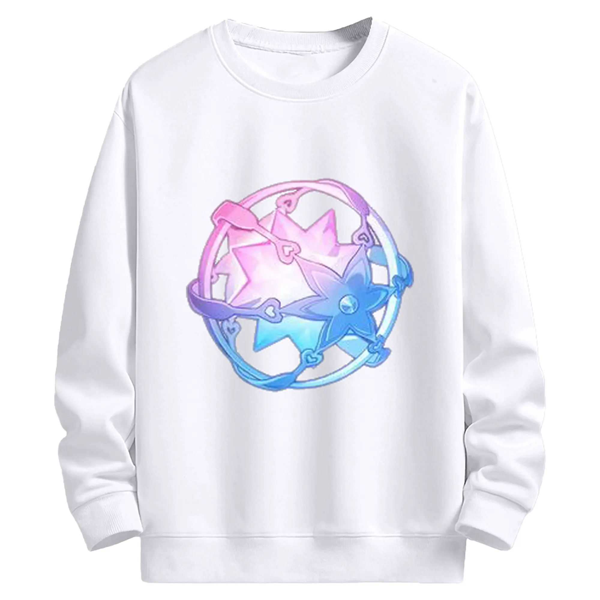 Genshin 紡がれた運命で運気アップ！ - 高品質 クルーネック スウェット ・ コットン59％ ポリエステル41％ ・ ユニセックス 長袖 トレーナー ・ カジュアル デイリー スポーツ 散歩用