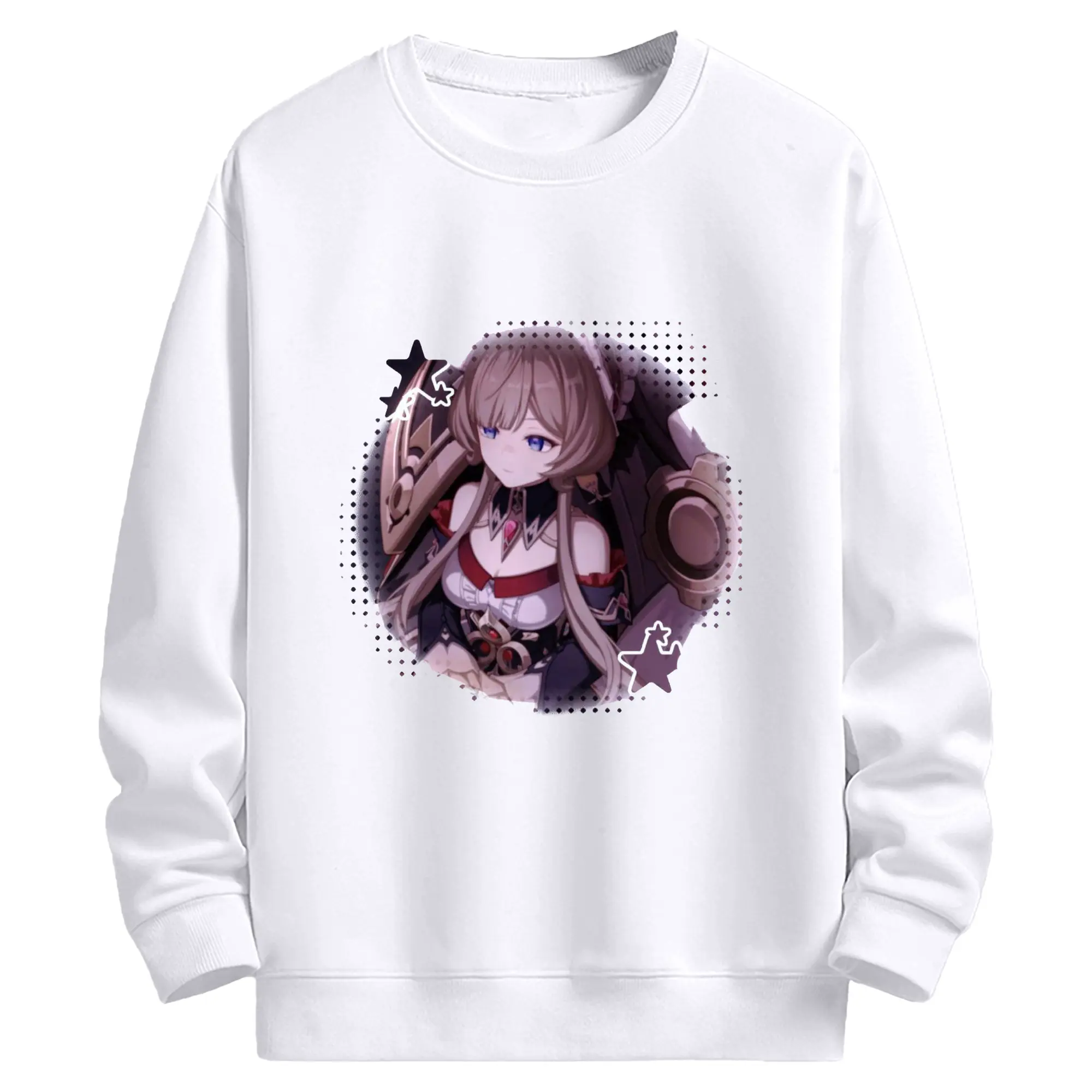 Genshin ナド・クライ 傀儡 サンドローネ - 高品質 クルーネック スウェット ・ コットン59％ ポリエステル41％ ・ ユニセックス 長袖 トレーナー ・ カジュアル デイリー スポーツ 散歩用