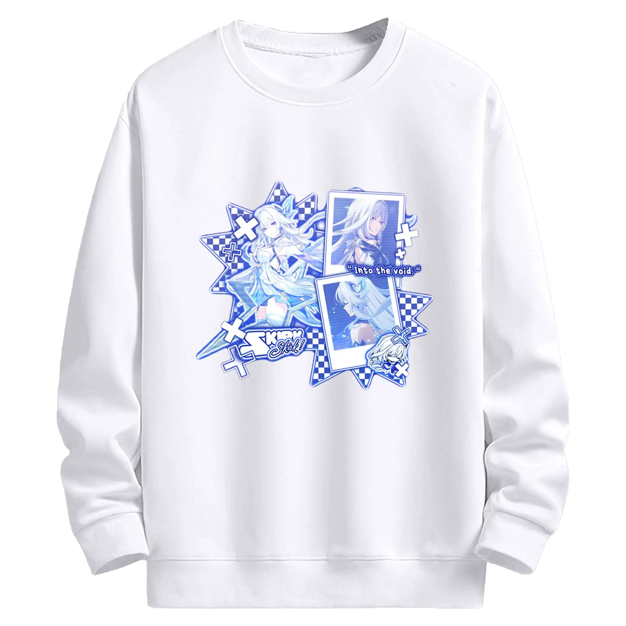 Genshin タルタリヤの師匠 スカーク - 高品質 クルーネック スウェット ・ コットン59％ ポリエステル41％ ・ ユニセックス 長袖 トレーナー ・ カジュアル デイリー スポーツ 散歩用