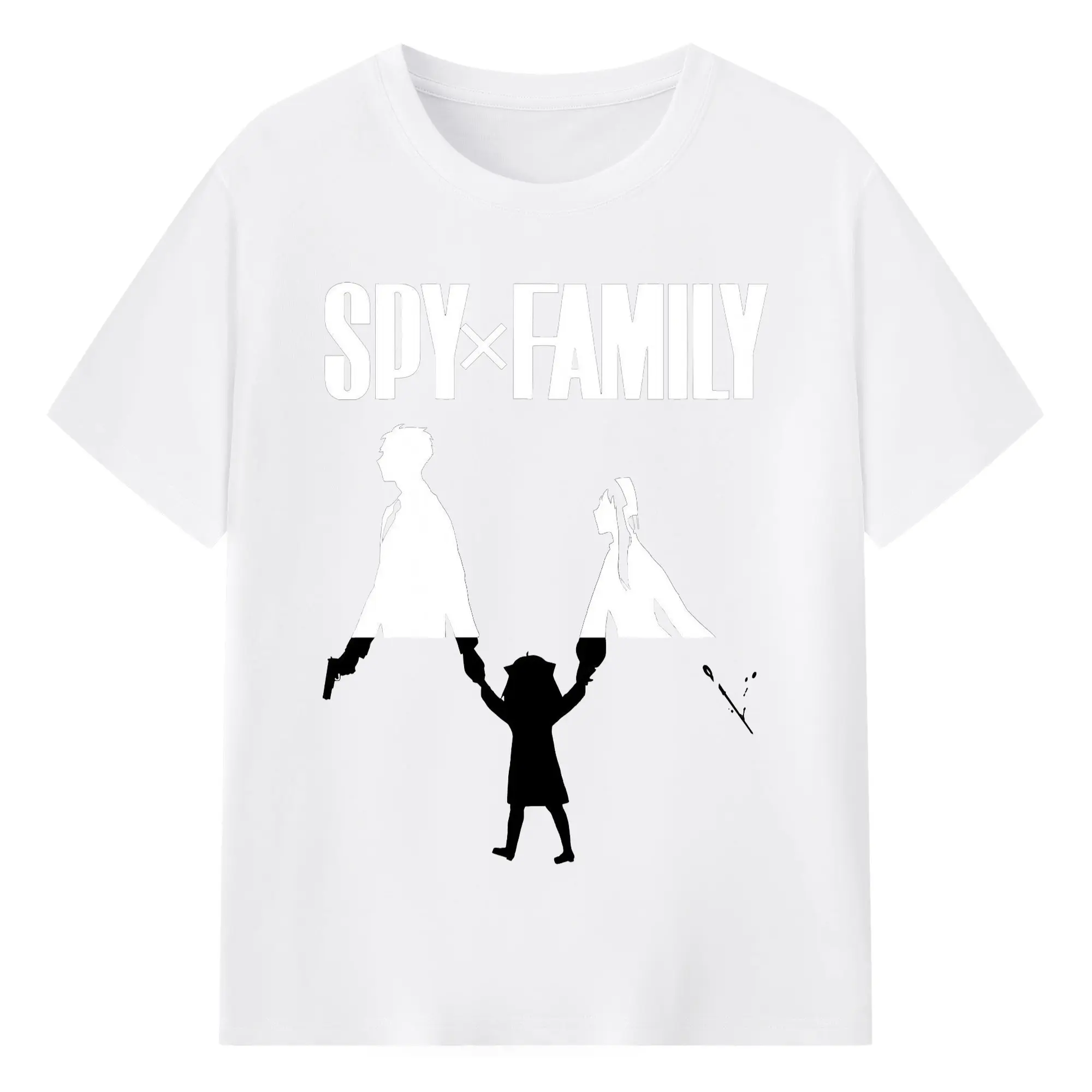SPY×FAMILY フォージャー家 - 綿100％ 半袖Tシャツ ・ フロントプリント ・ 快適 通気性 ・ 日常使い 散歩 スポーツ用