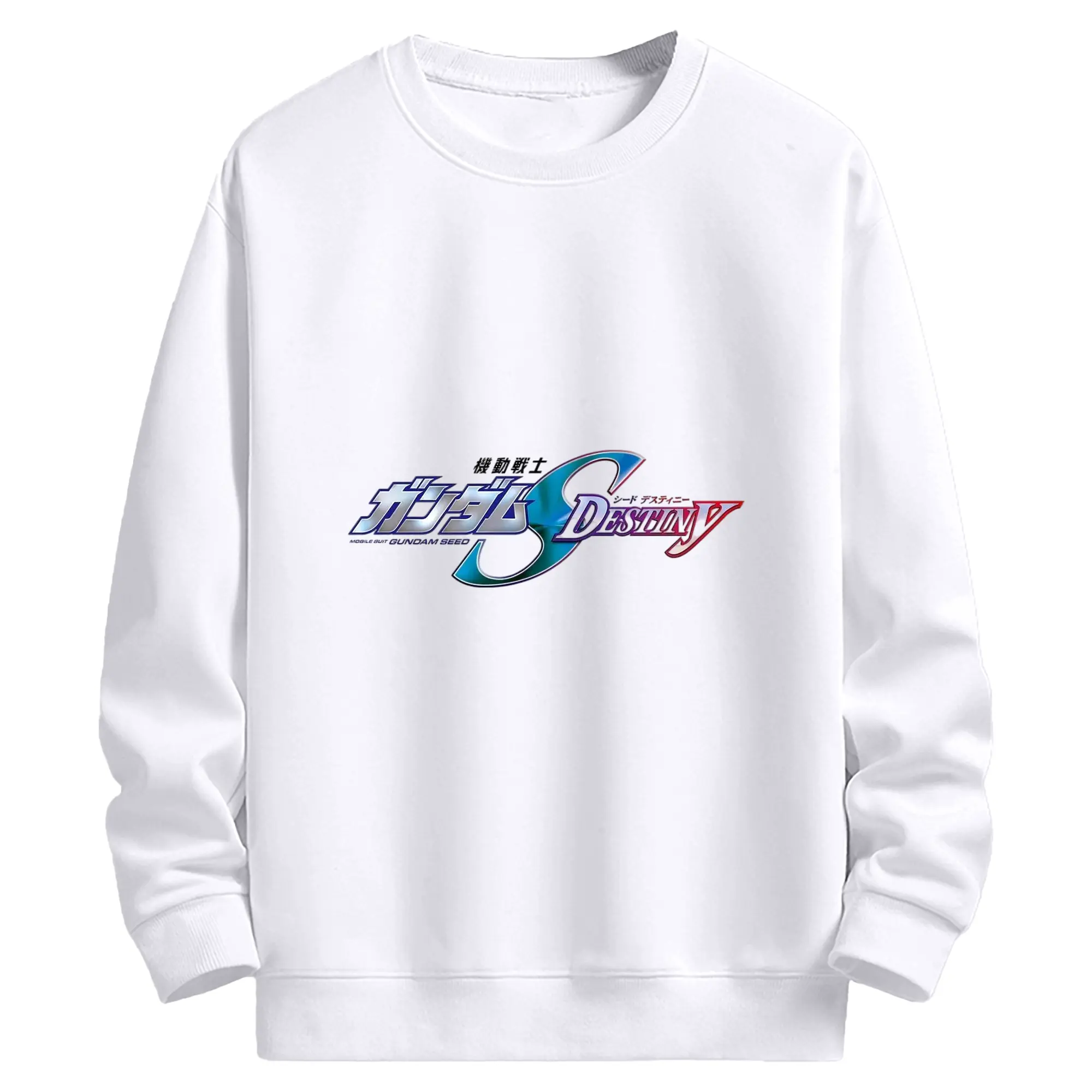 ガンダム シンプルロゴ - 高品質 クルーネック スウェット ・ コットン59％ ポリエステル41％ ・ ユニセックス 長袖 トレーナー ・ カジュアル デイリー スポーツ 散歩用