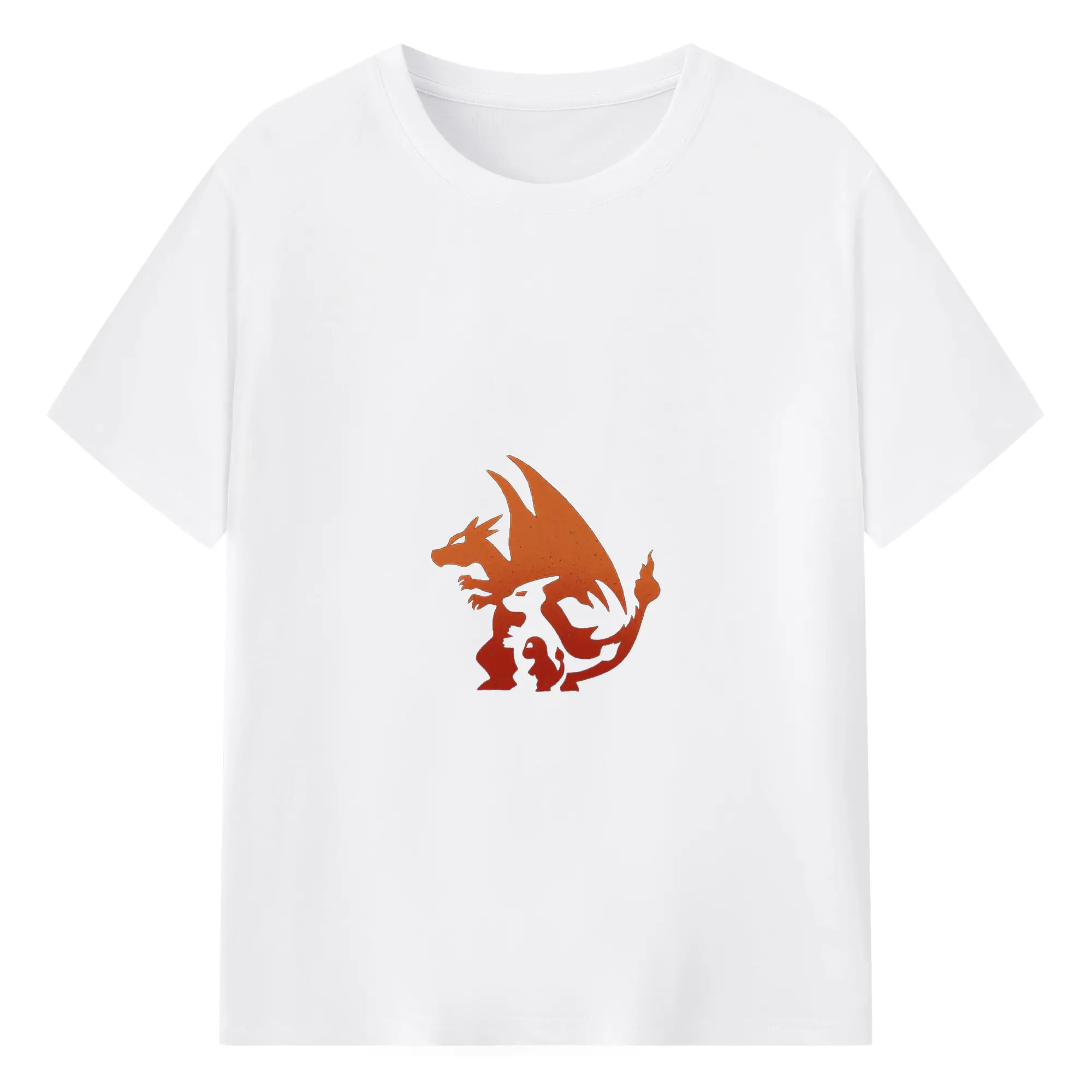 ポケモン リザードンかっこいい - 綿100％ 半袖Tシャツ ・ フロントプリント ・ 快適 通気性 ・ 日常使い 散歩 スポーツ用