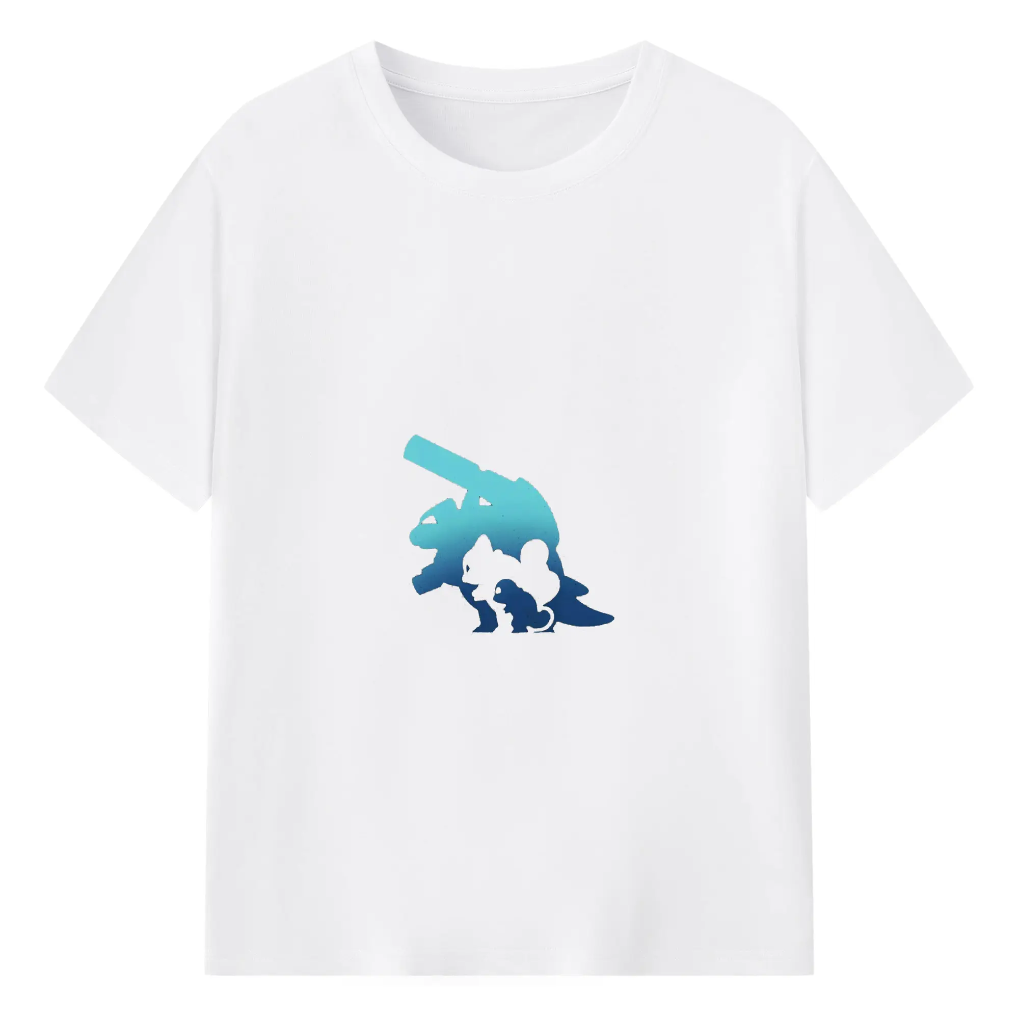 ポケモン カメックス - 綿100％ 半袖Tシャツ ・ フロントプリント ・ 快適 通気性 ・ 日常使い 散歩 スポーツ用