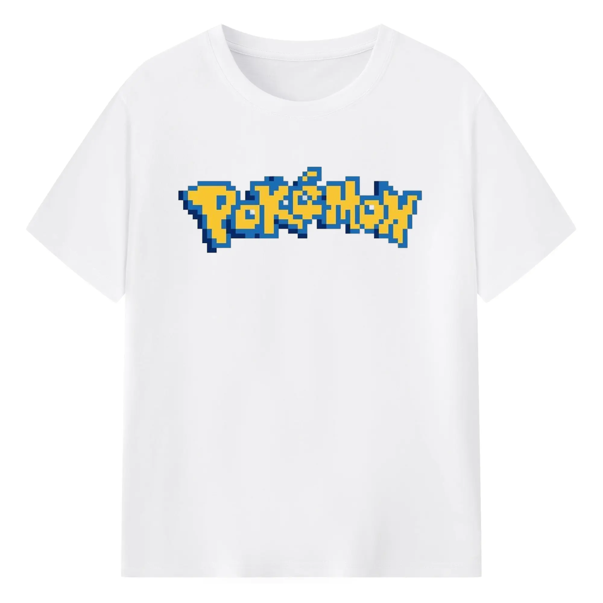 ポケモン クラシックロゴ - 綿100％ 半袖Tシャツ ・ フロントプリント ・ 快適 通気性 ・ 日常使い 散歩 スポーツ用