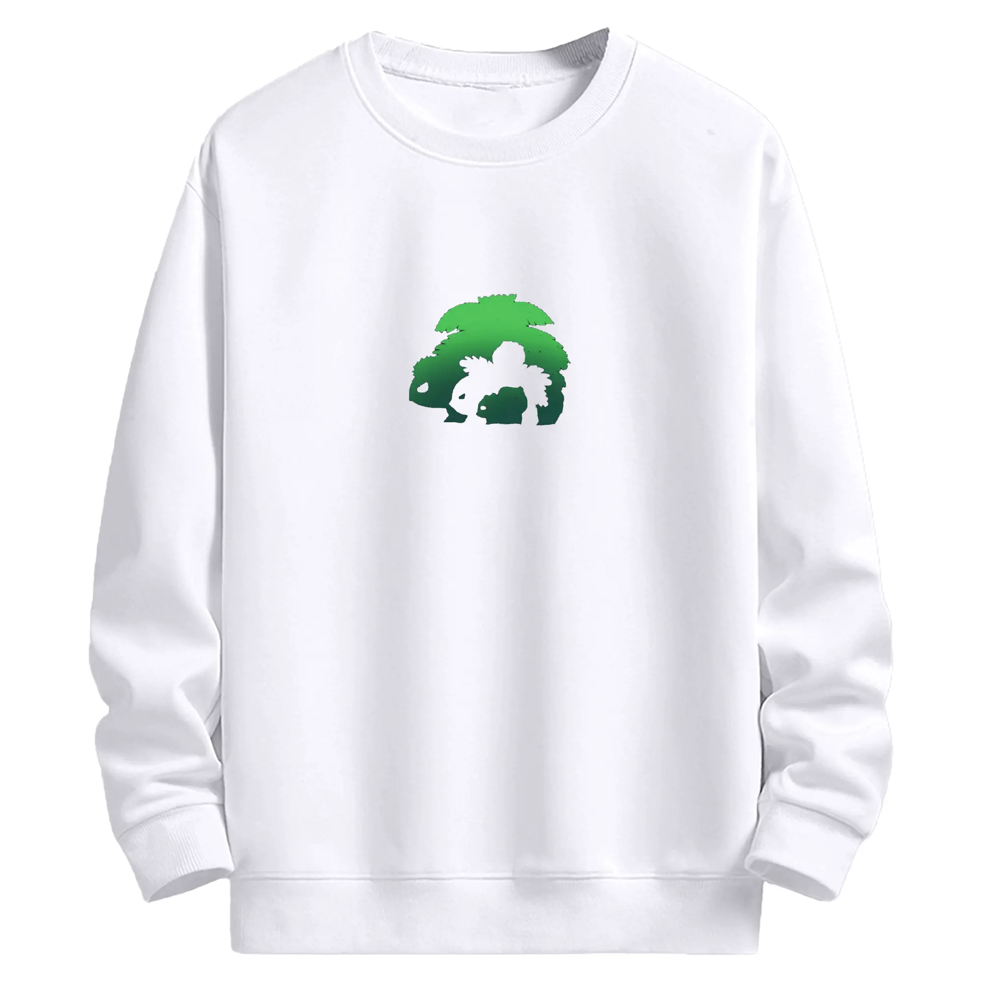 ポケモン フシギバナ - 高品質 クルーネック スウェット ・ コットン59％ ポリエステル41％ ・ ユニセックス 長袖 トレーナー ・ カジュアル デイリー スポーツ 散歩用