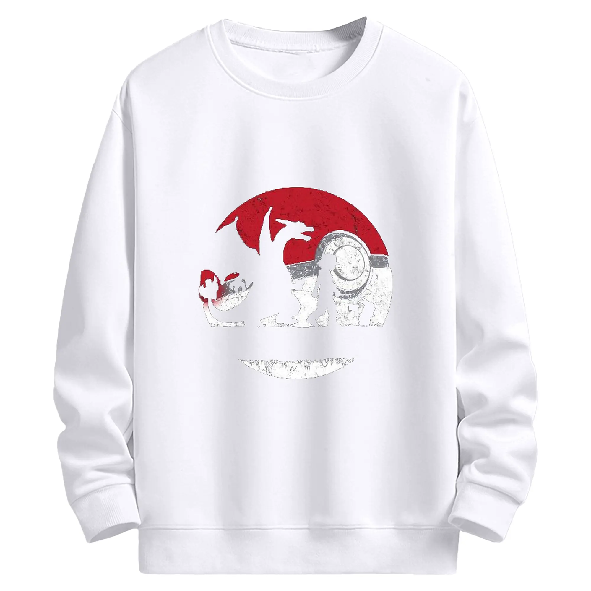 ポケモン リザードンかっこいい - 高品質 クルーネック スウェット ・ コットン59％ ポリエステル41％ ・ ユニセックス 長袖 トレーナー ・ カジュアル デイリー スポーツ 散歩用