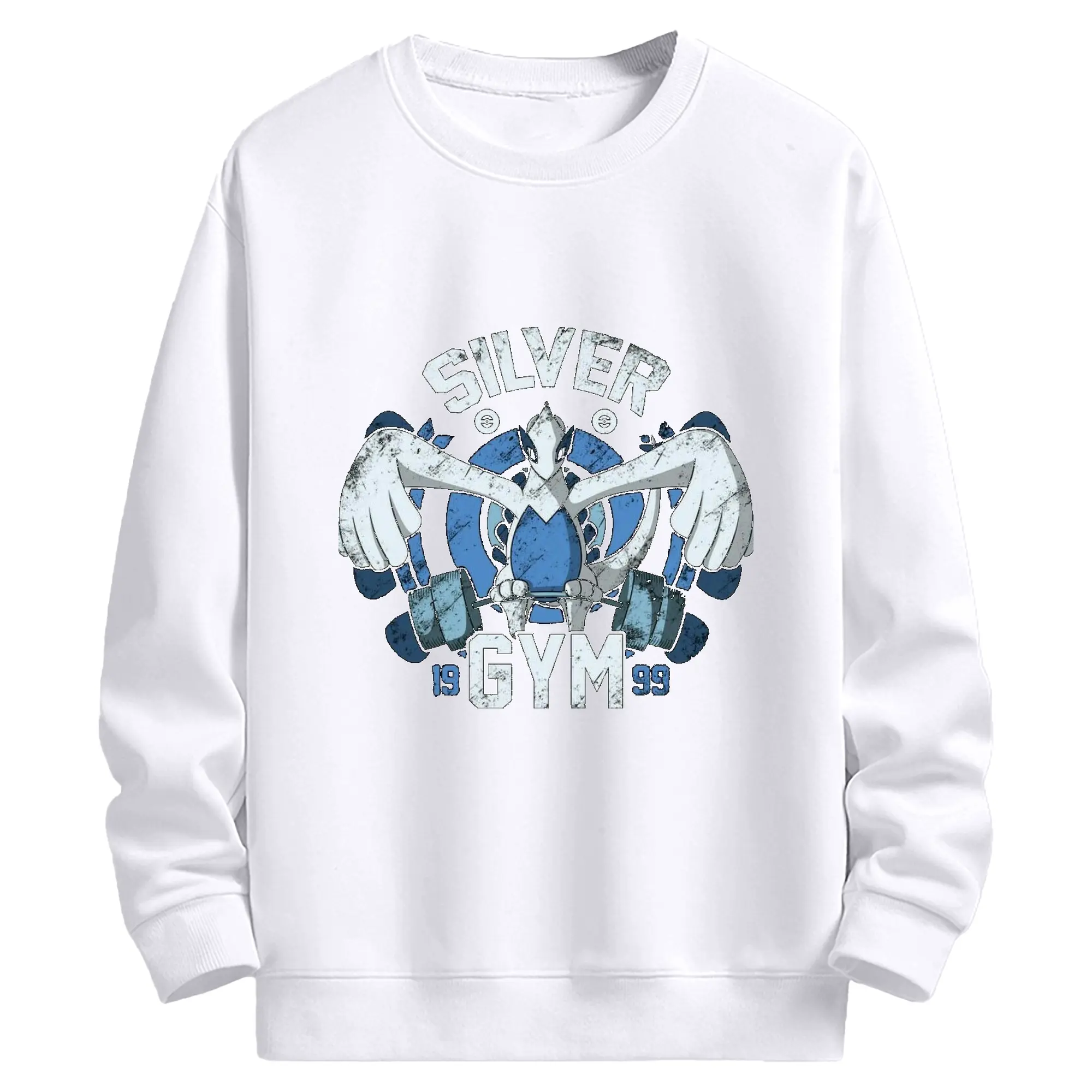 ポケモン GYM特別限定 - 高品質 クルーネック スウェット ・ コットン59％ ポリエステル41％ ・ ユニセックス 長袖 トレーナー ・ カジュアル デイリー スポーツ 散歩用