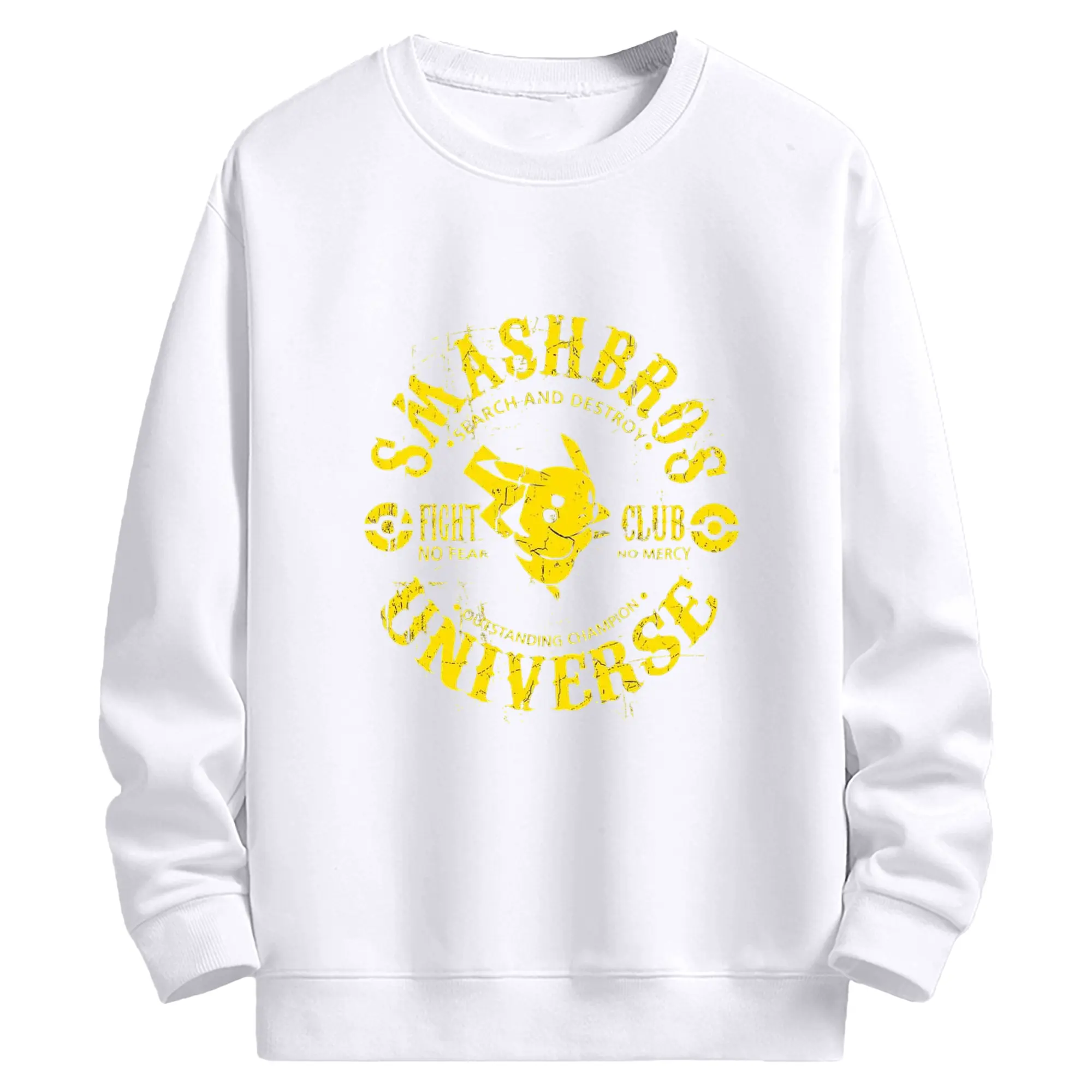 ポケモン ピカチュウ - 高品質 クルーネック スウェット ・ コットン59％ ポリエステル41％ ・ ユニセックス 長袖 トレーナー ・ カジュアル デイリー スポーツ 散歩用