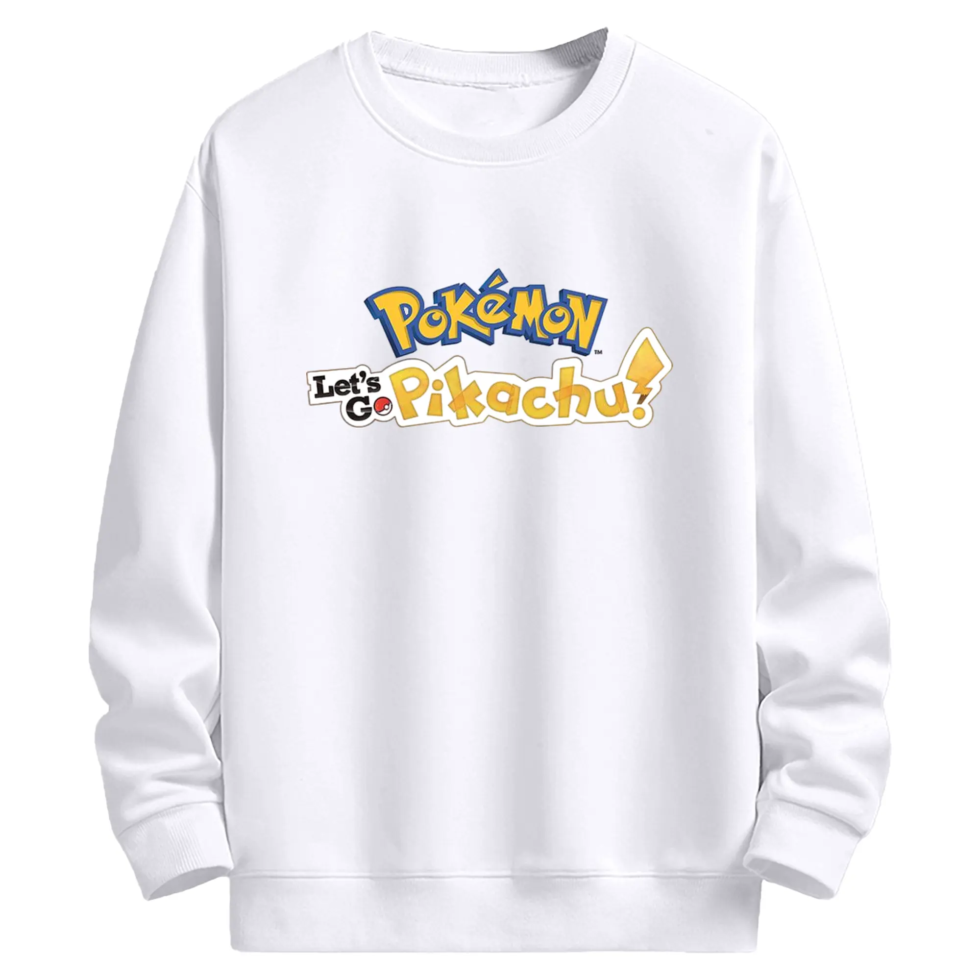 ポケモン 特別限定ロゴ - 高品質 クルーネック スウェット ・ コットン59％ ポリエステル41％ ・ ユニセックス 長袖 トレーナー ・ カジュアル デイリー スポーツ 散歩用