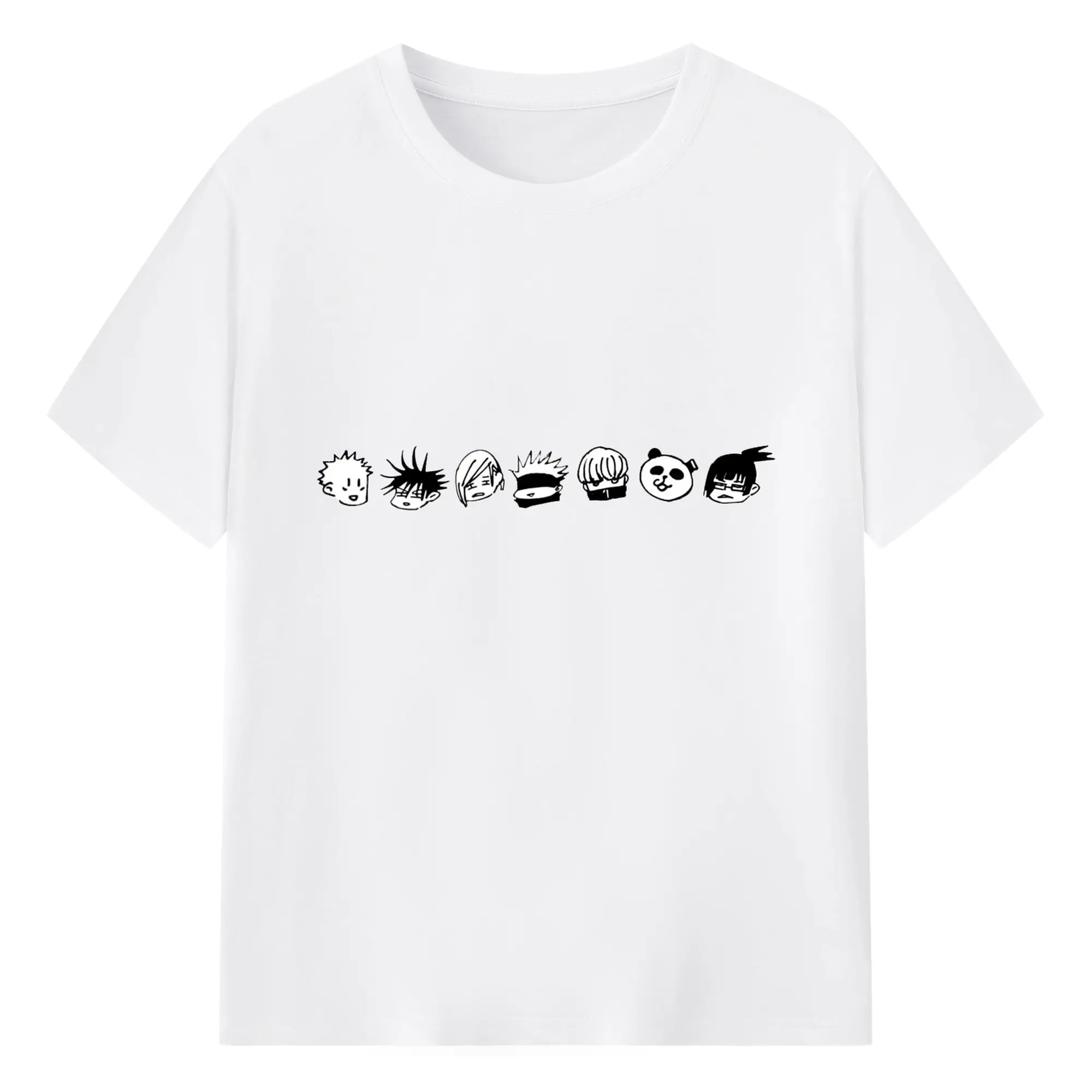 呪術廻戦呪術高専 - 綿100％ 半袖Tシャツ ・ フロントプリント ・ 快適 通気性 ・ 日常使い 散歩 スポーツ用