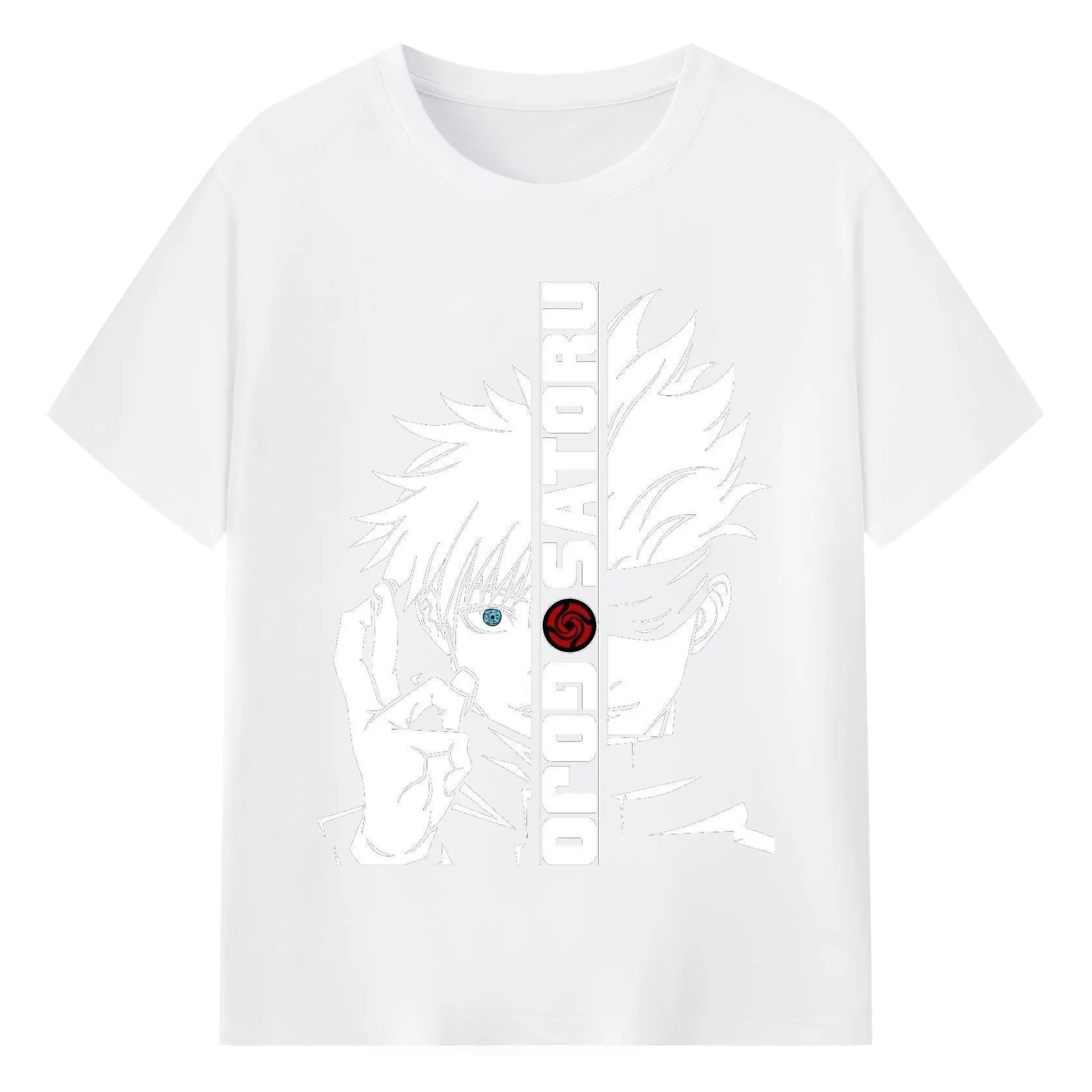 呪術廻戦  無量空処 名場面 - 綿100％ 半袖Tシャツ ・ フロントプリント ・ 快適 通気性 ・ 日常使い 散歩 スポーツ用