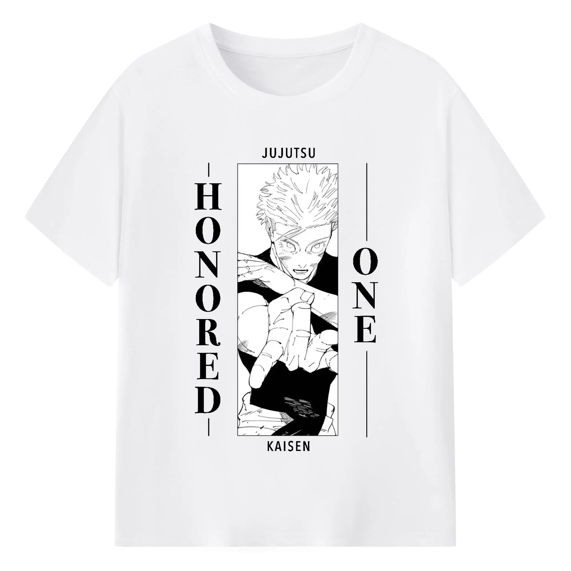 呪術廻戦 五条悟名場面 - 綿100％ 半袖Tシャツ ・ フロントプリント ・ 快適 通気性 ・ 日常使い 散歩 スポーツ用